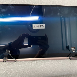 Samsung CRACKED -Galaxy Book Flex NP950QDB complete lcd touch screen panel lid cover Laptop Plastics and Cover product photo 1