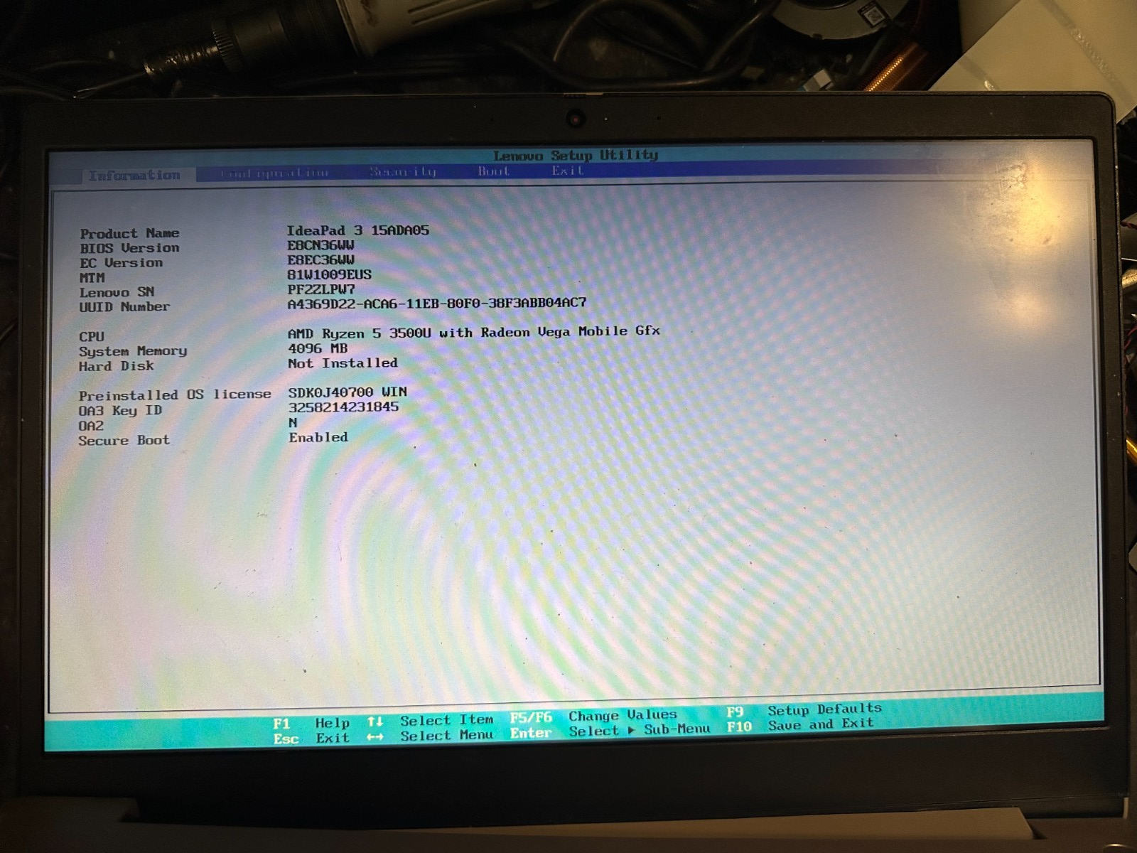 Lenovo Ideapad 3 15ADA05 AMD Ryzen 5 3500u Radeon 4gb Motherboard 5B20S44470 Processor product photo 3