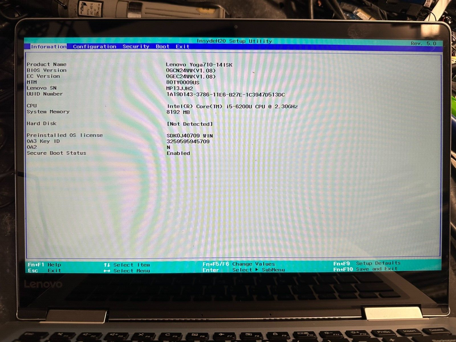 Lenovo Yoga 710-14isk i5-6200u Motherboard 5B20L47383 product photo 3