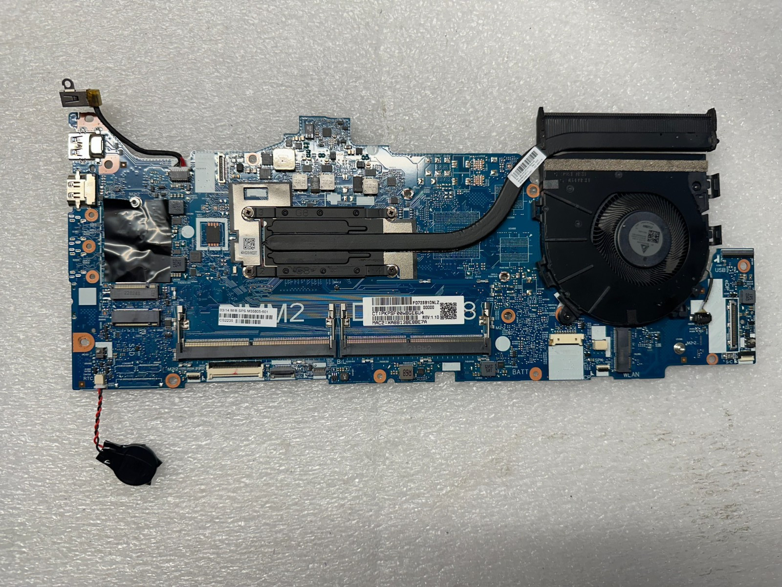 HP EliteBook 850 G8 i5-1135G7 2.4GHz Motherboard M35805-601 product photo 1