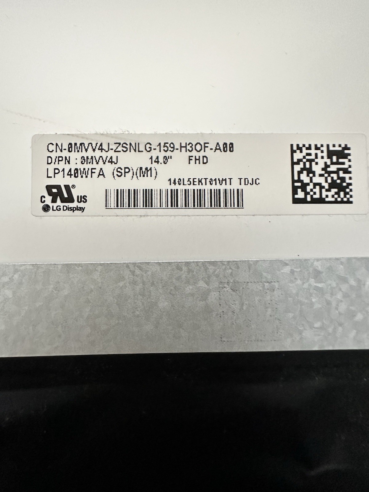 LG Display 14" Matte LCD FHD Laptop Screen Display 30pin LP140WFA-SPM1, MVV4J product photo 4