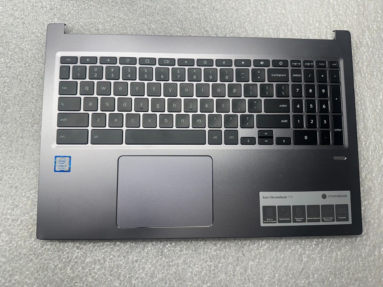 Acer CB715 -1w 15.6 palmrest touch pad keyboard Palmrest Keyboard Assembly product photo 1