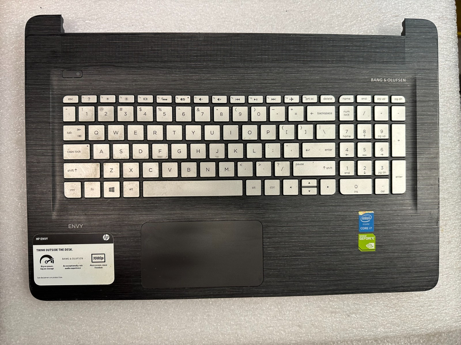HP M7-n011dx palmrest touch pad keyboard 818093-001 Palmrest Keyboard Assembly product photo 1