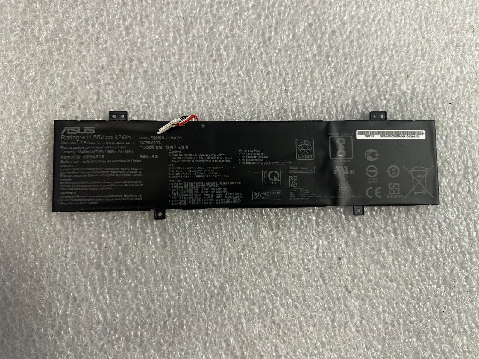 Asus TP412U TP412UA genuine original battery c31n1733 Laptop Battery product photo 1