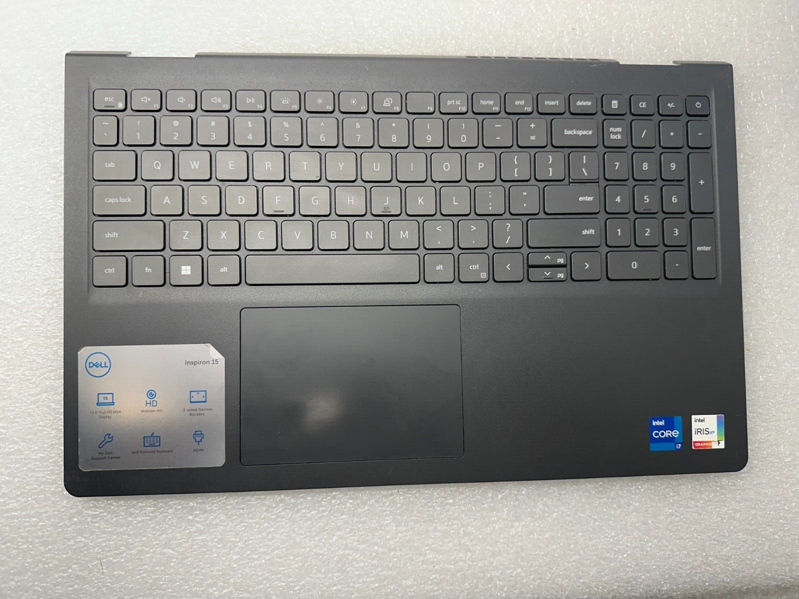 Dell Inspiron 3520 palmrest touch pad keyboard 418CV Palmrest Keyboard Assembly product photo 1