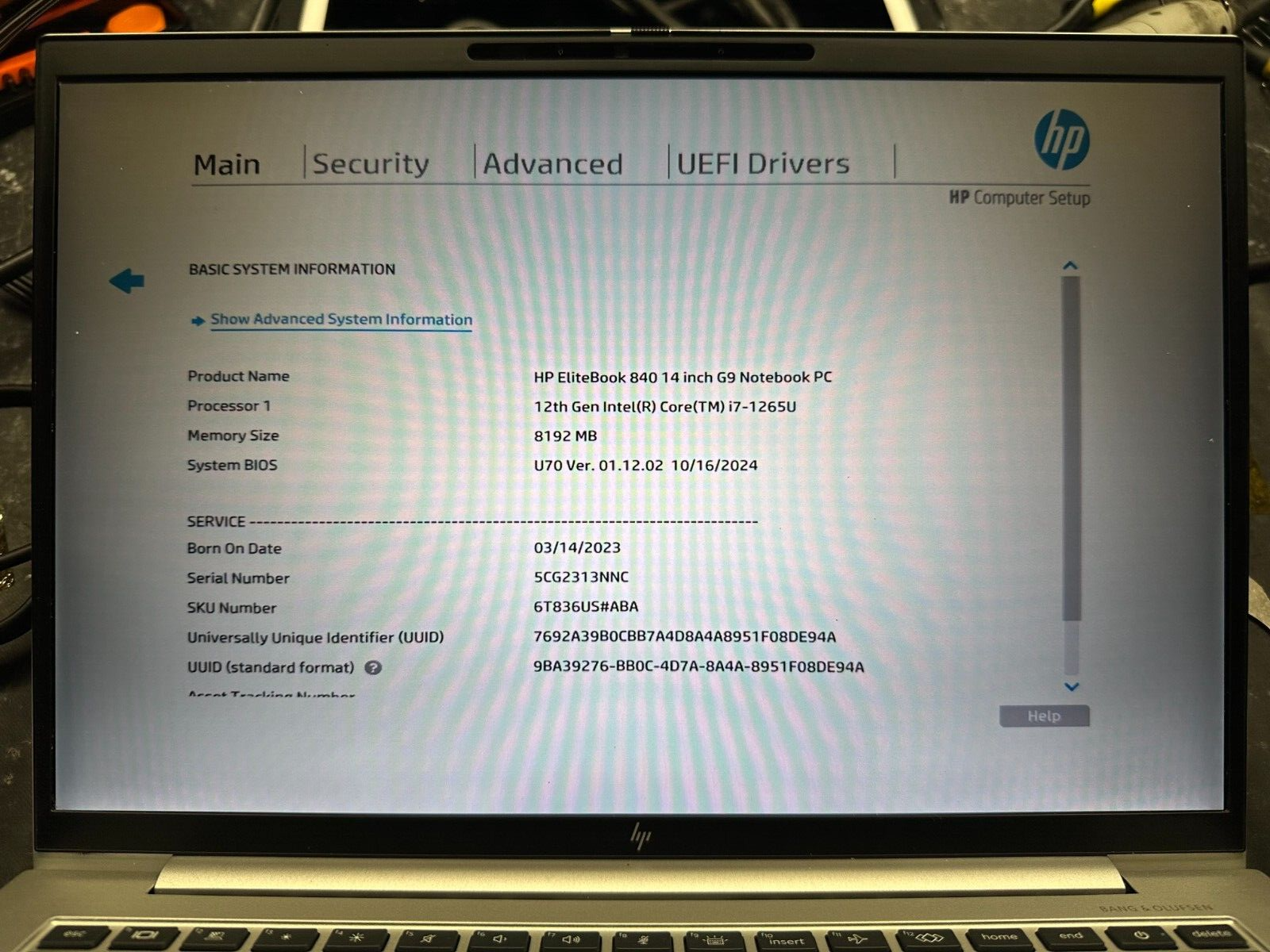 HP Elitebook 840 g9 i7-1265u Motherboard n09054-601 product photo 3