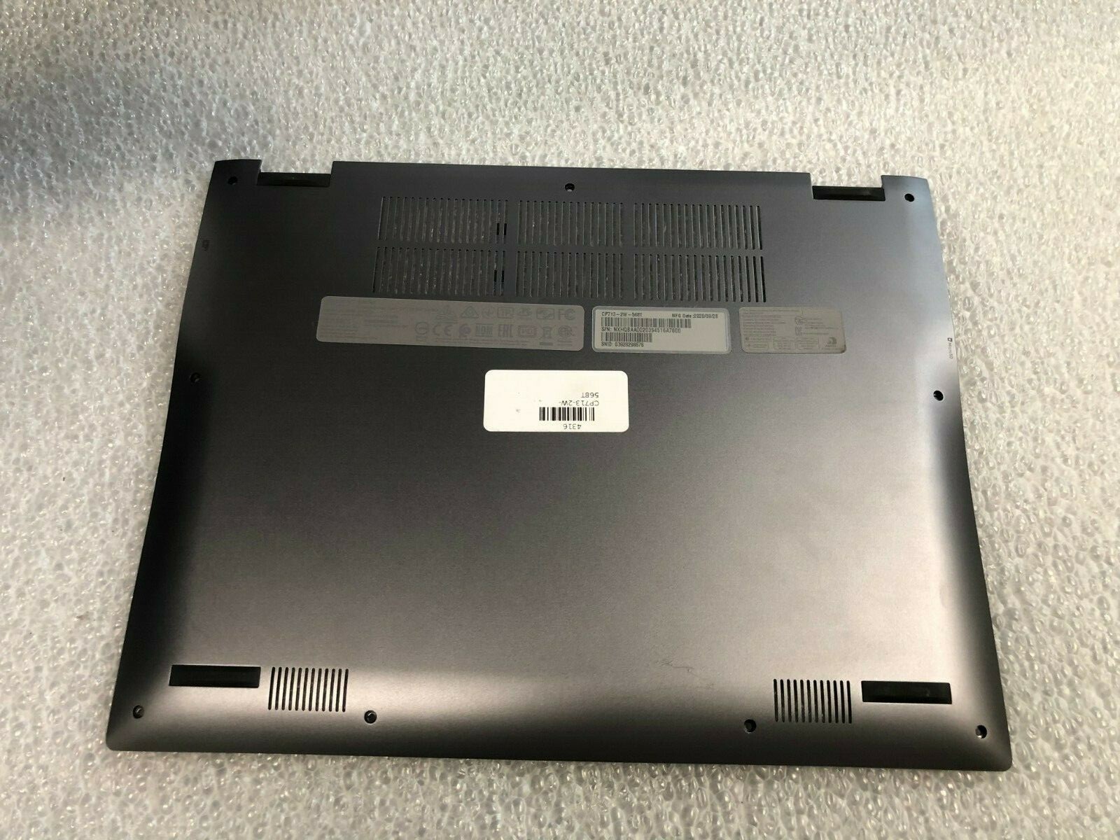 Acer Chromebook Spin CP713-2w bottom base case cover enclosure Bottom Base Cover 60.HQBN7.001 product photo 1