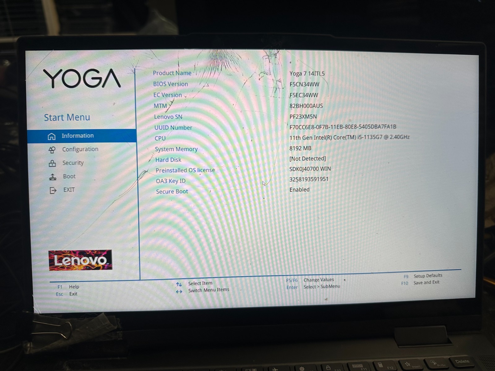 Lenovo Yoga 7 14ITL5 14" i5-1135G7 2.40GHz 8Gb RAM Motherboard 5B20Z31000 product photo 3