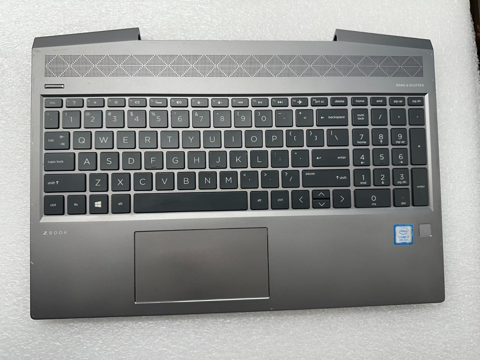 HP Zbook 15v G5 palmrest touch pad keyboard L25111-001 Palmrest Keyboard Assembly product photo 1