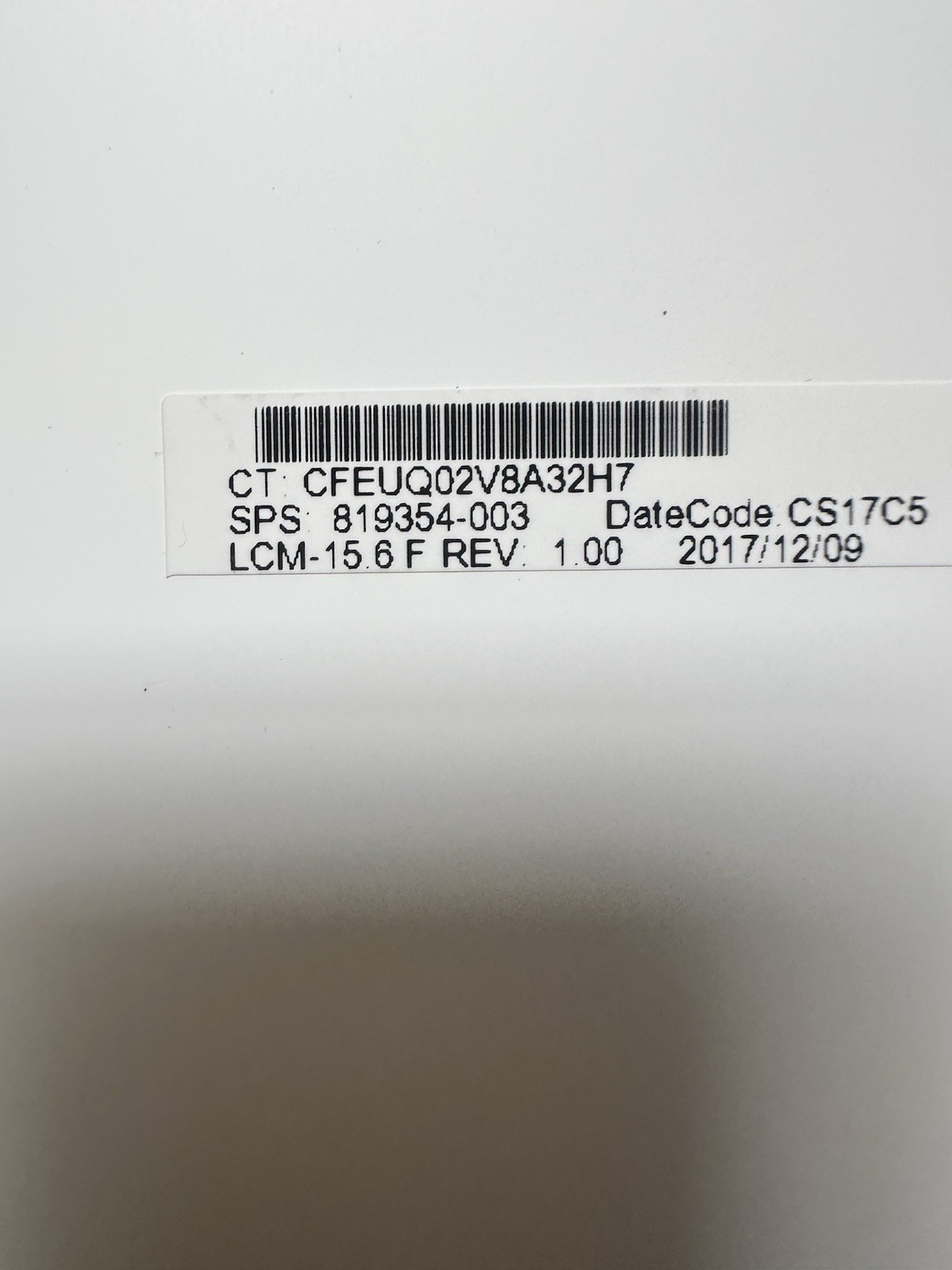 HP ZBOOK 15U G3 G4 15.6" LCD Screen HD Matte 30pin N156HGE-EA2 REV.C2 819354-003 Laptop Screen product photo 3