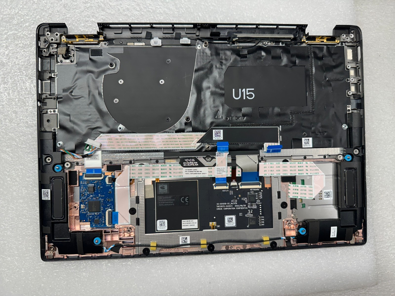 Dell Latitude 7450 palmrest touch pad keyboard 98NGR Palmrest Keyboard Assembly product photo 2