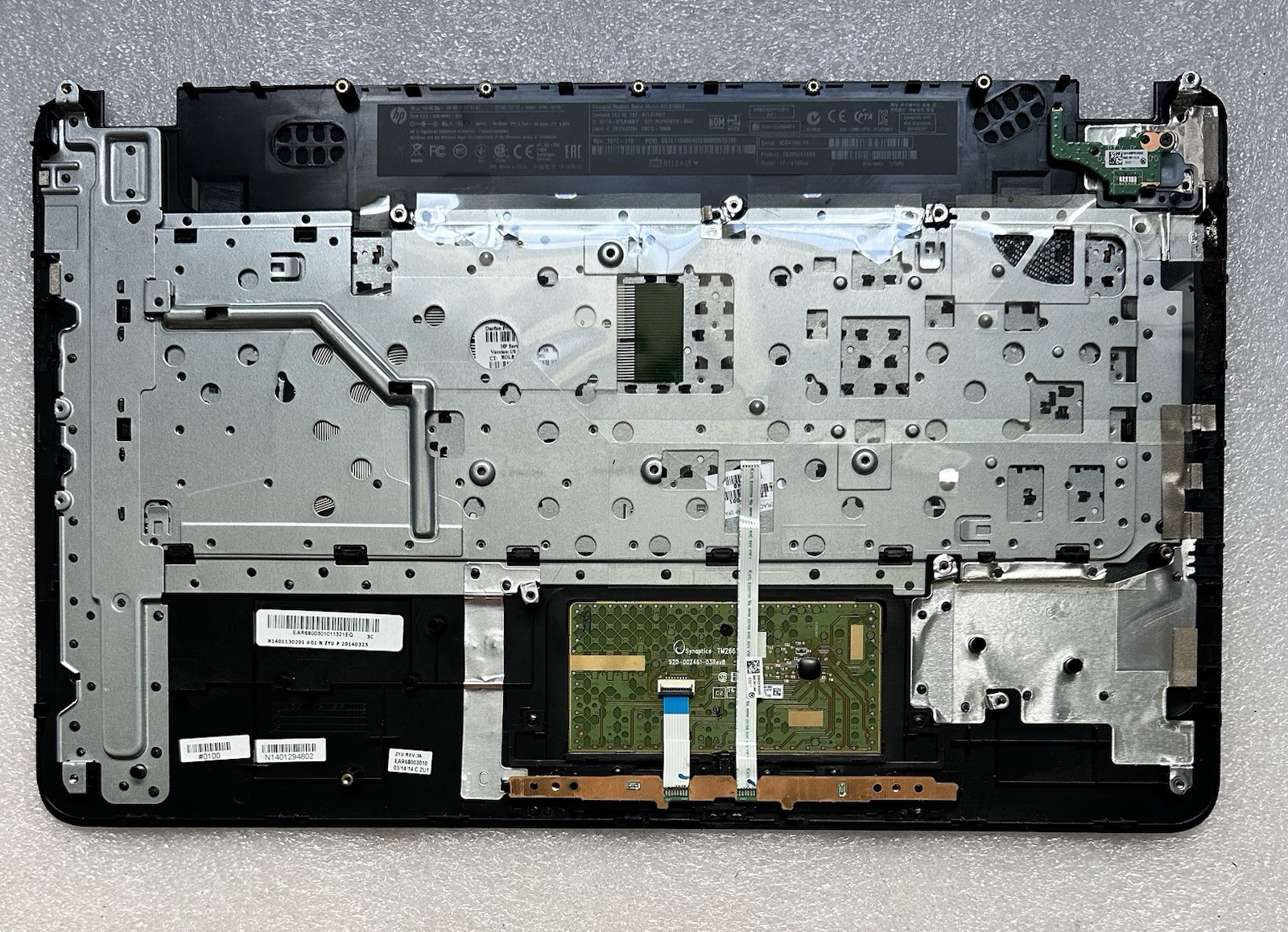 HP Pavilion 17-E 17-E146US Palmrest Keyboard Touchpad EAR68003010 720670-001 Blk Palmrest Keyboard Assembly product photo 2