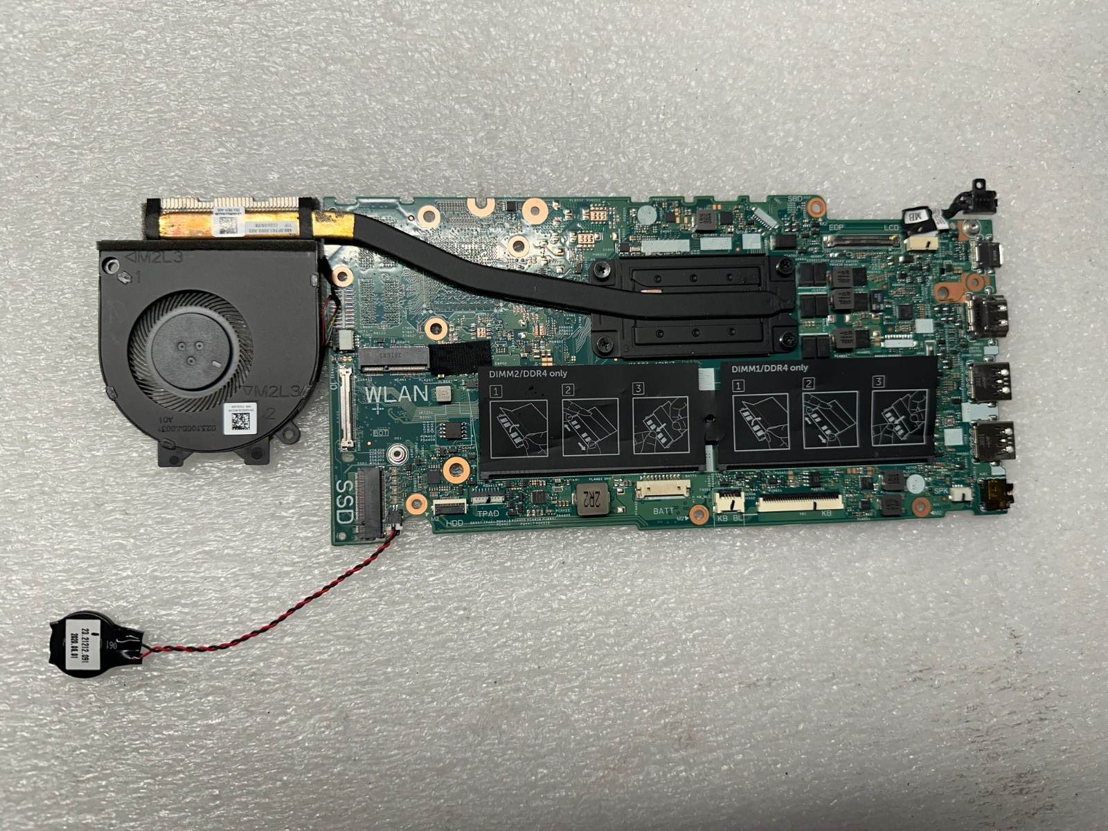 Dell Inspiron 15 5585 AMD Ryzen 5 3500u Radeon Vega 3700mhz Motherboard FNM6F Processor product photo 1
