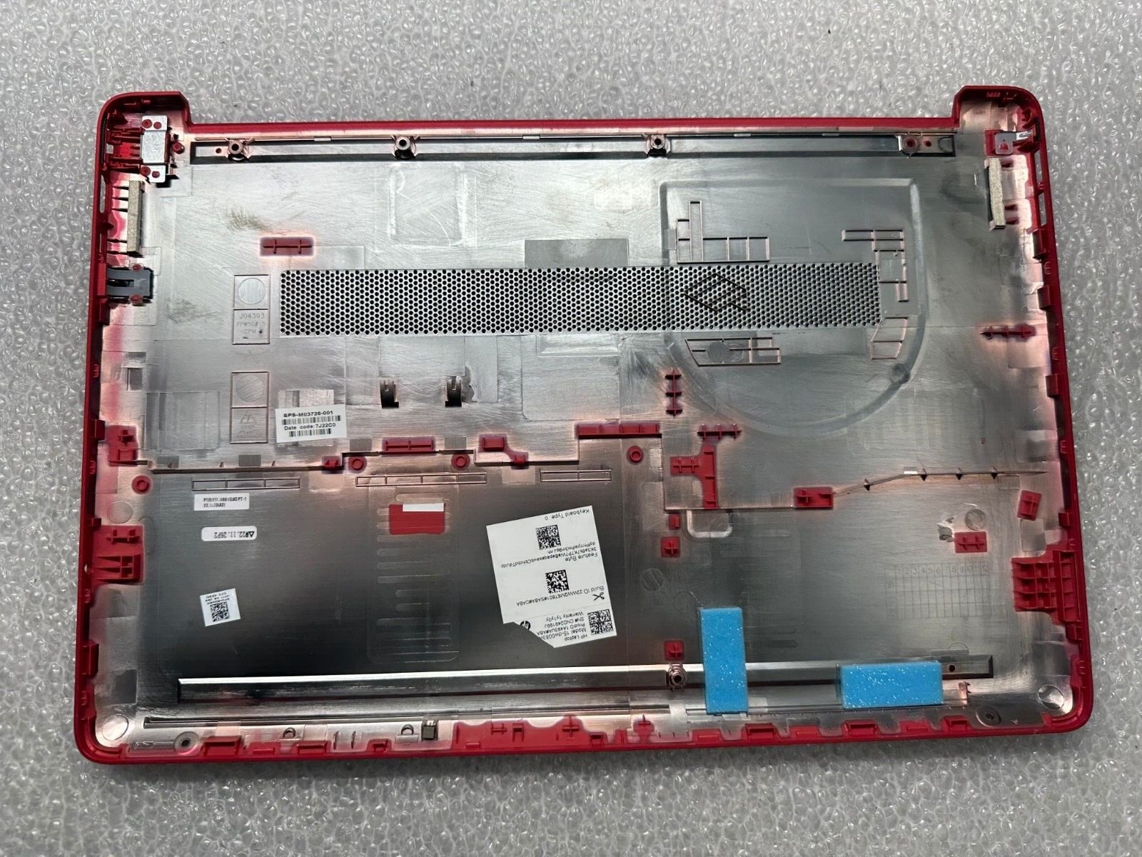 HP 15-dw0083wm scarlet red bottom base case cover enclosure Laptop Battery product photo 2