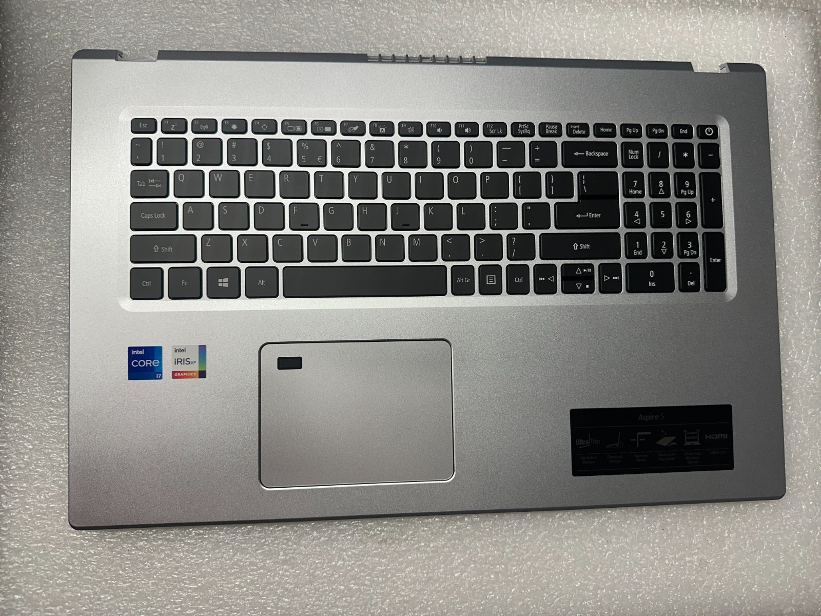 Acer Aspire 5 A517-52 palmrest touch pad keyboard 6B.A5GN2.001 Palmrest Keyboard Assembly product photo 1