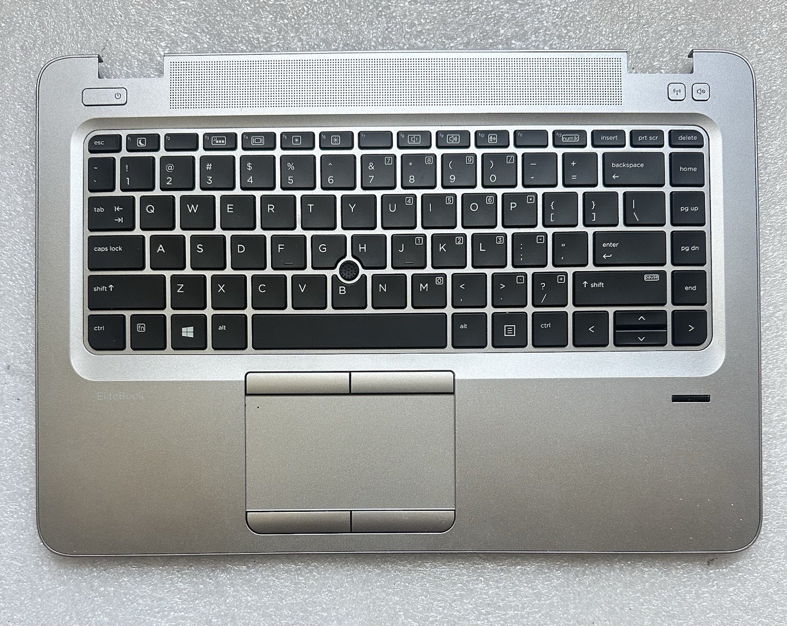 HP EliteBook 745 G4 14" Genuine Palmrest Keyboard Touchpad 821173-001, Silver Palmrest Keyboard Assembly product photo 1