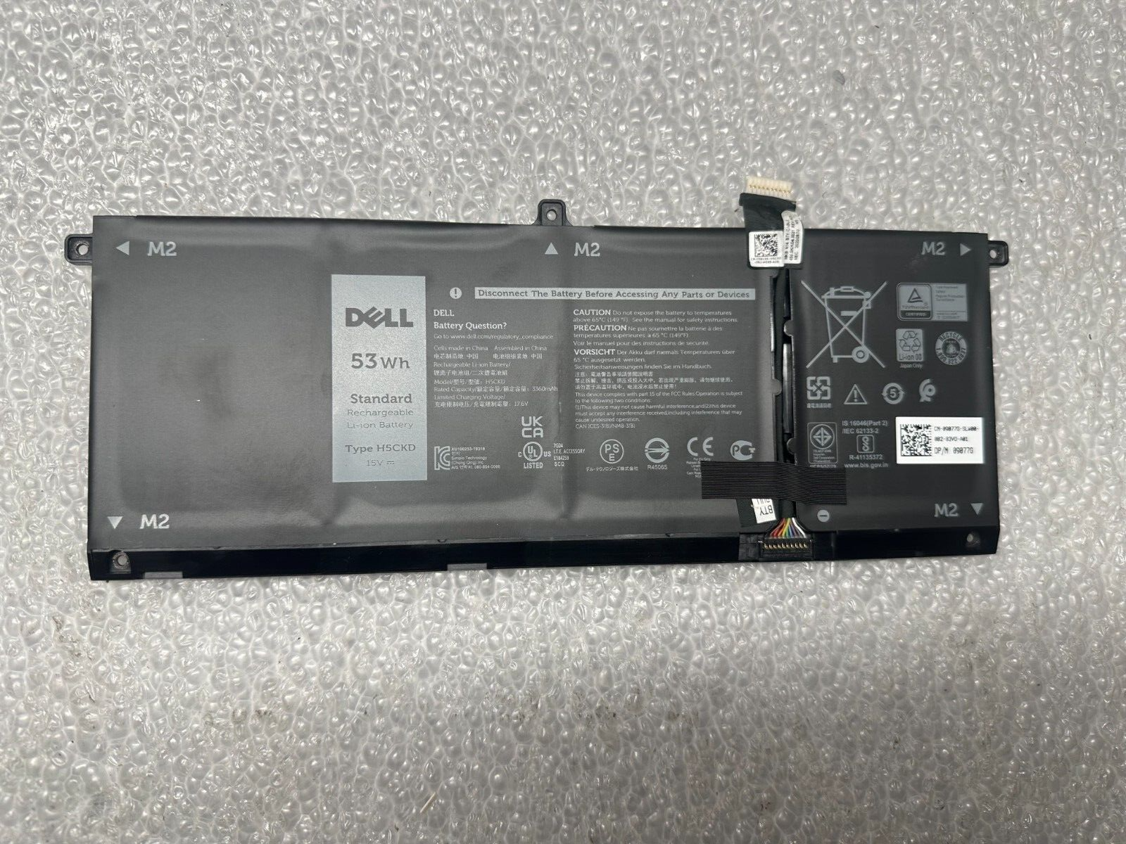 Dell Inspiron 5505 genuine original battery 9077g H5CKD Laptop Battery product photo 1
