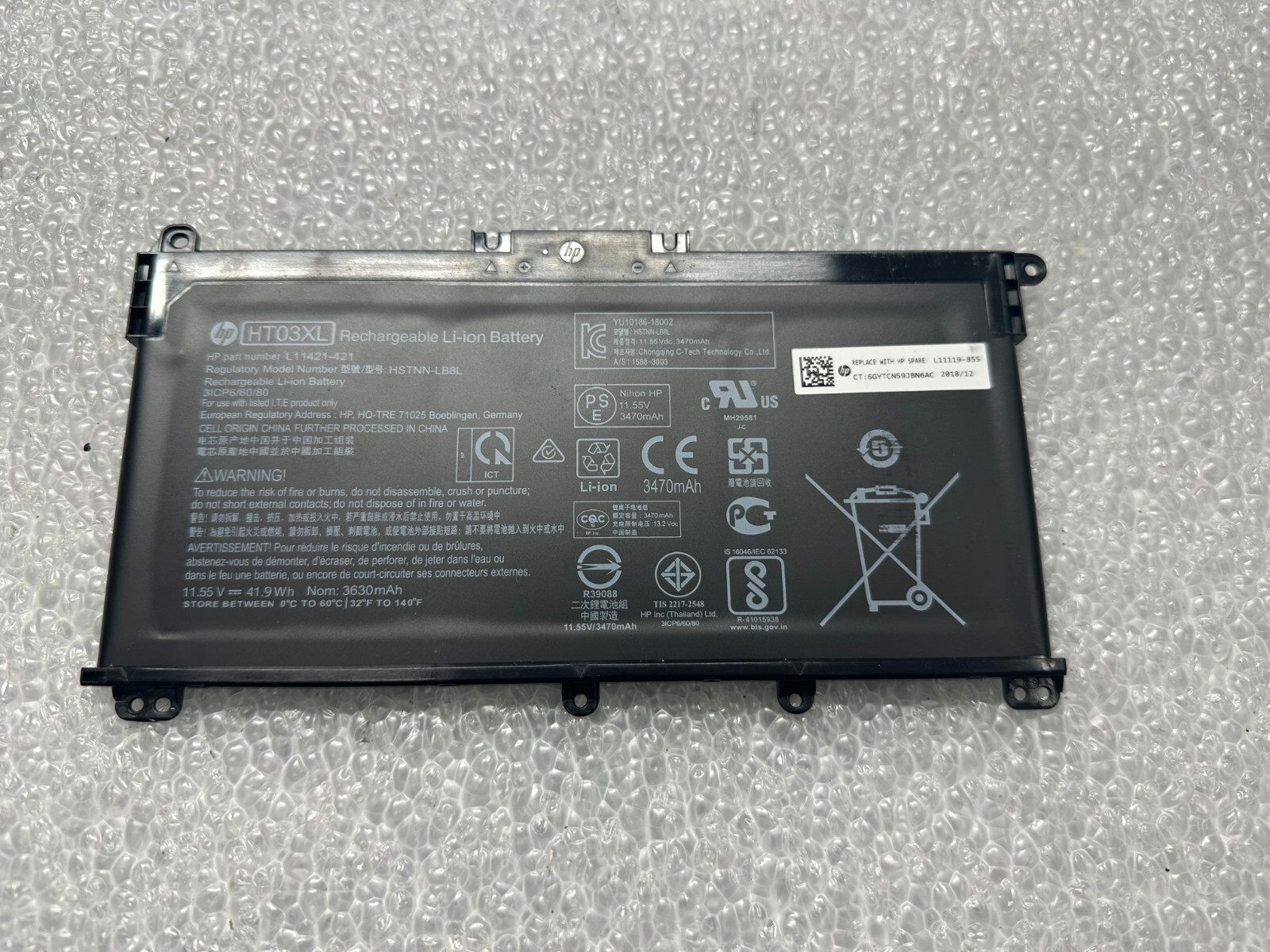 HP Pavilion 15-cs0064st 17-by genuine original laptop battery L11119-855 product photo 1