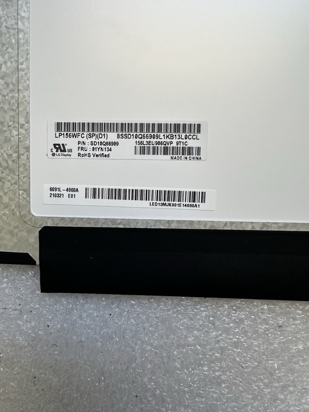 LG Display 15.6" Matte Laptop LCD Screen 30Pin LP156WFC (SP)(D1), 01YN134 Laptop Screen product photo 3