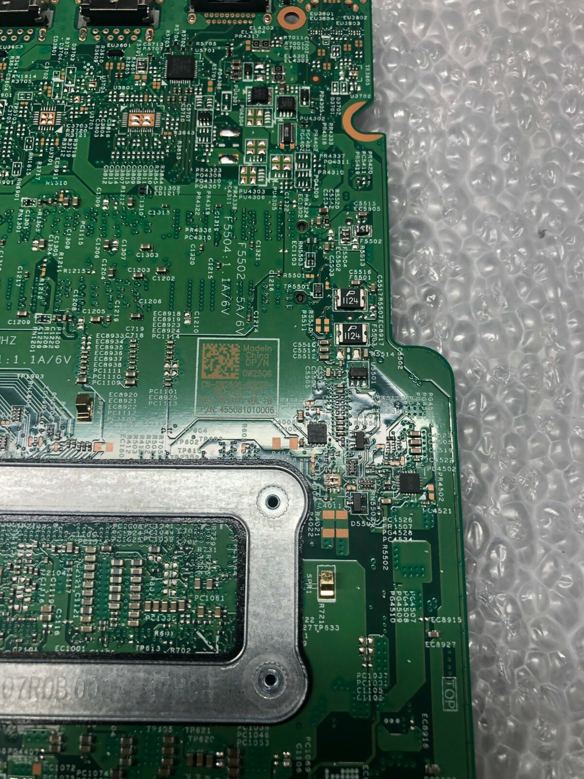 Dell Inspiron 5578 Intel i3-7100U 2.4GHz Motherboard W25G6 Processor product photo 3