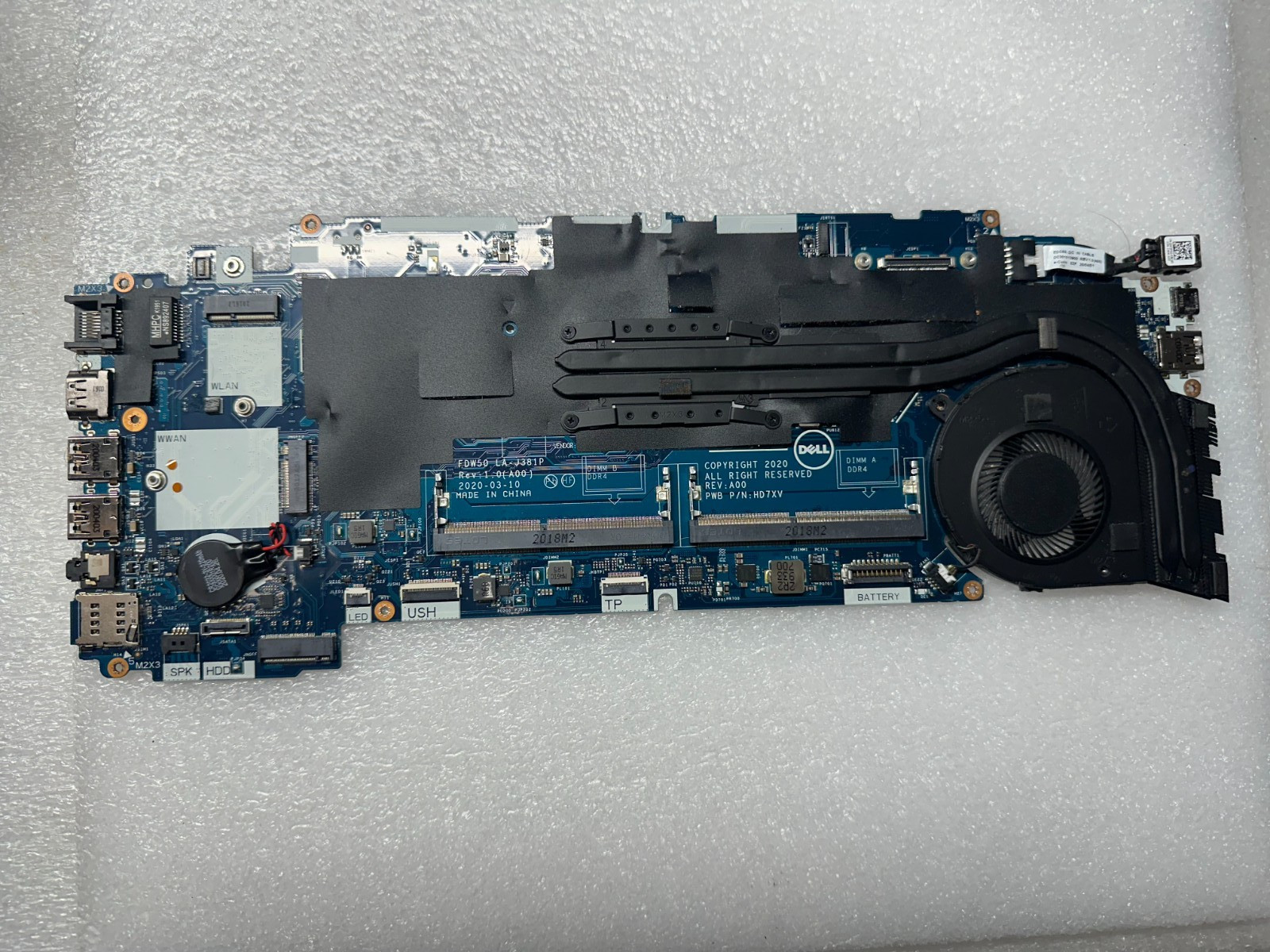 Dell Latitude 5510 i5-10210U Motherboard HT7GC product photo 1