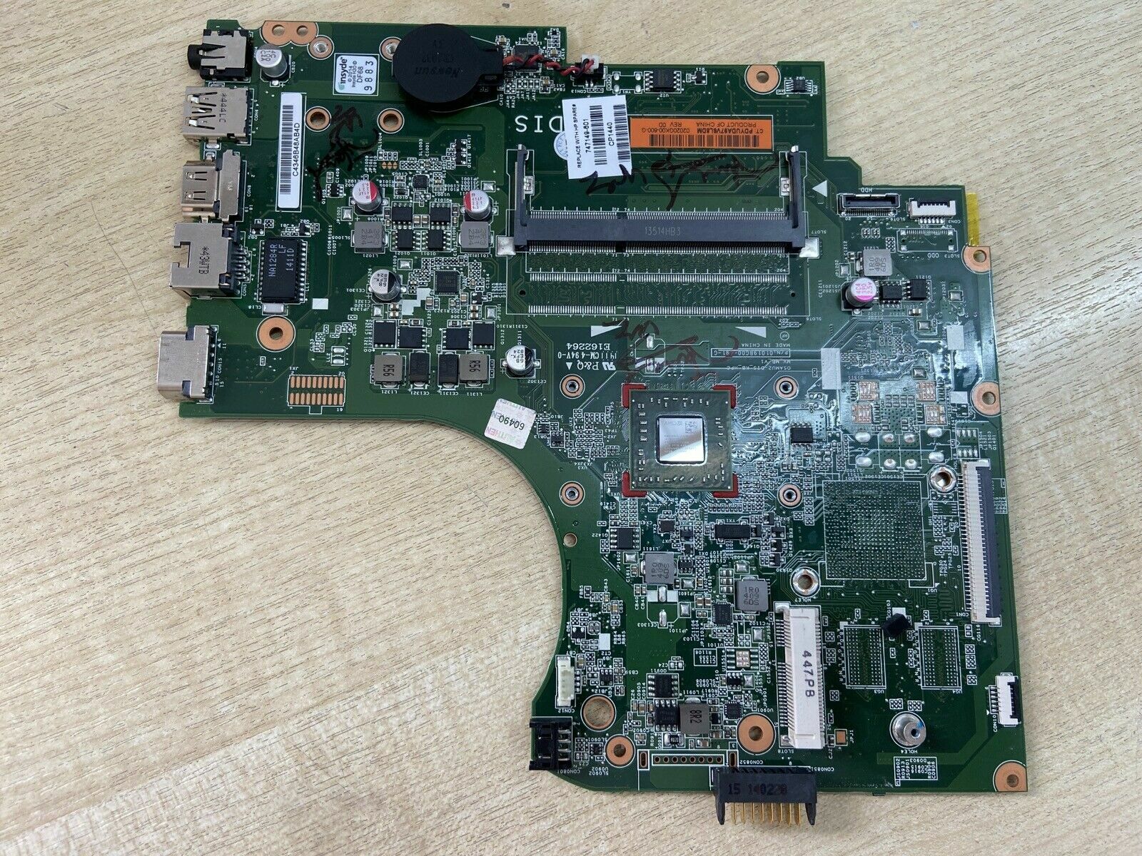 HP 255 G2 Motherboard Mainboard AMD E1-2100 747149-601 product photo 1