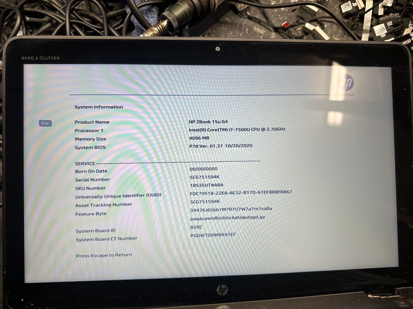 HP Zbook 15u G4 FHD 15in complete Touch Screen LCD panel display assembly LCD Screen Assembly product photo 3