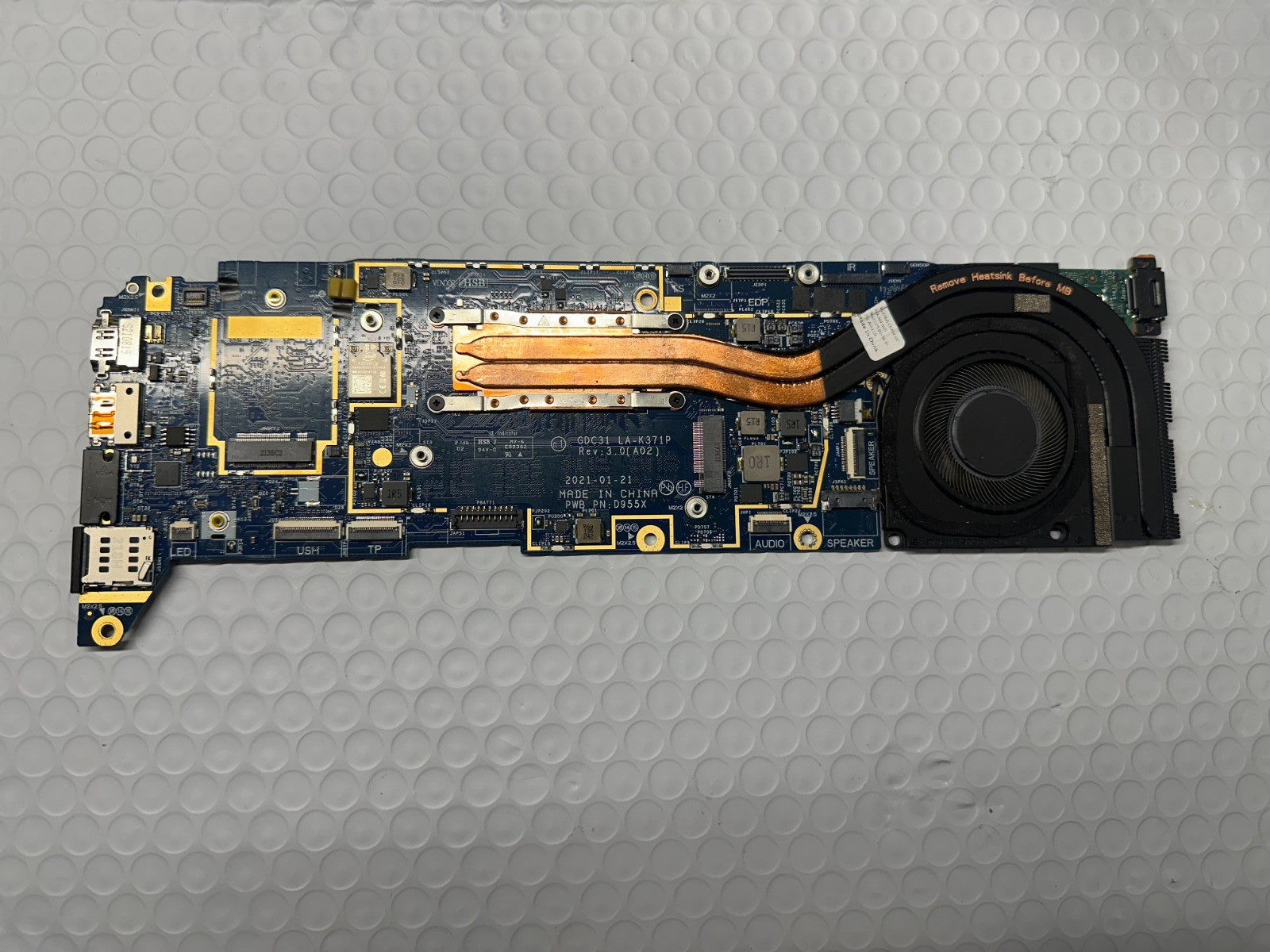 Dell Latitude 14” 7420 Intel i7-1165G7 2.8GHz 16GB Motherboard H2KK6 Processor product photo 1