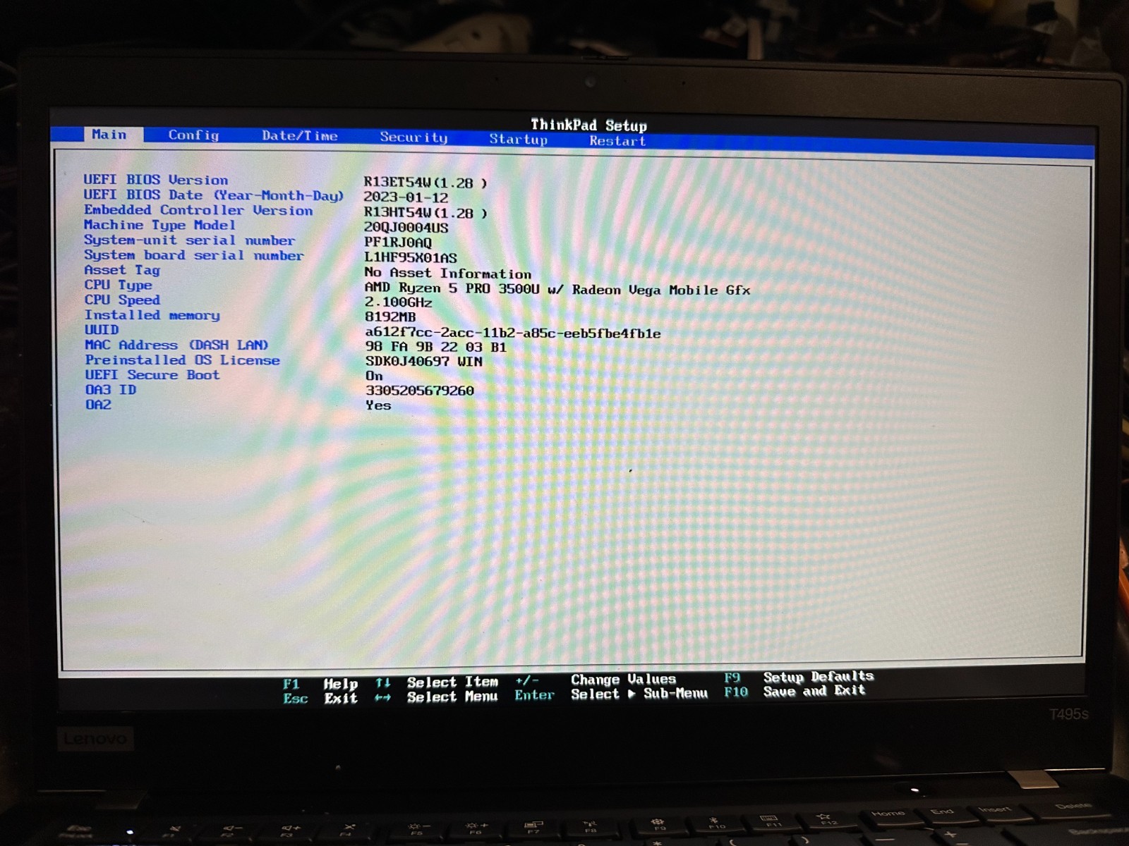 Lenovo Thinkpad T495s 14in AMD Ryzen 5 Pro 3500u Radeon Motherboard 02DM189 Processor product photo 3