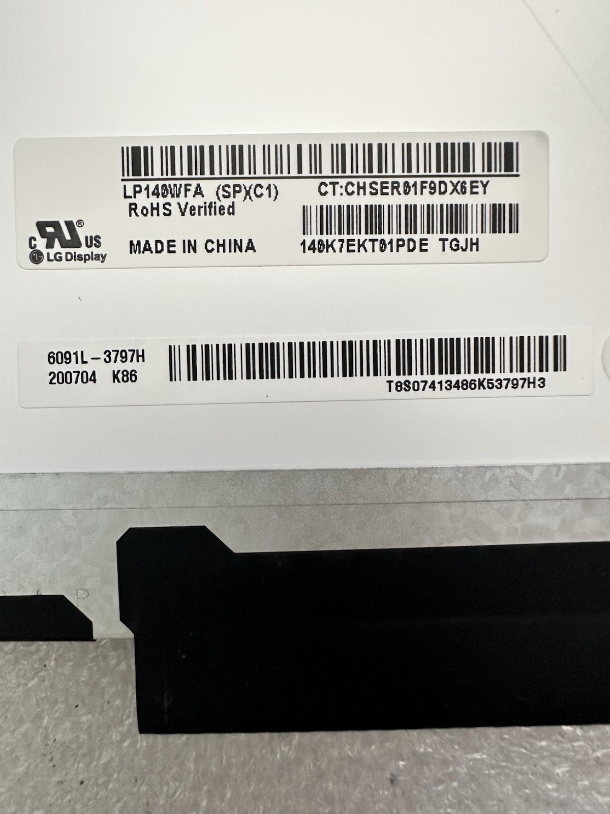 LG Display 14" LCD Glossy Laptop Screen Display 30PIN LP140WFA-SPC1, L61946-001 product photo 3