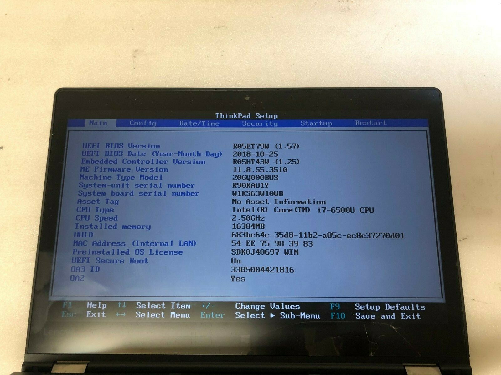 Lenovo P40 Yoga Laptop ThinkPad 20GQ Touch LCD Screen Panel Display *crack Laptop Screen product photo 5