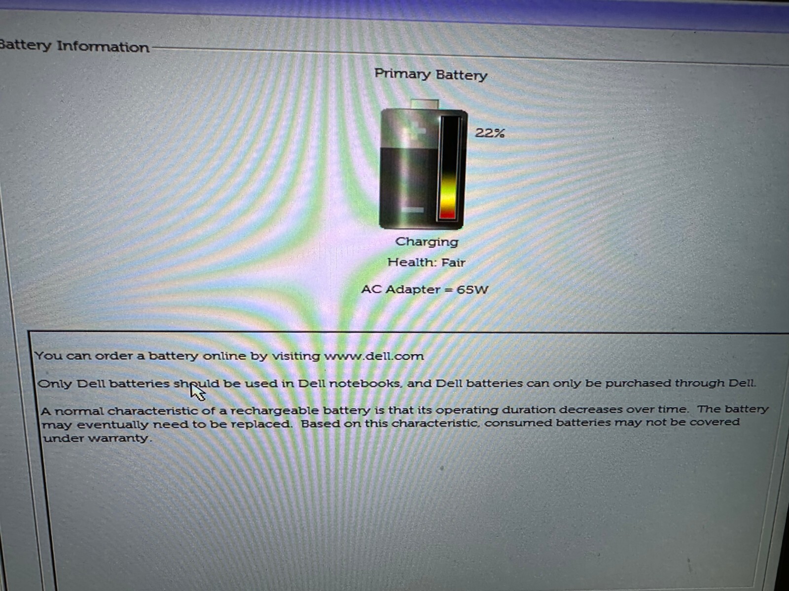 Dell Precision 5510 genuine original laptop battery 62mjv - Fair in Dell Bios product photo 3