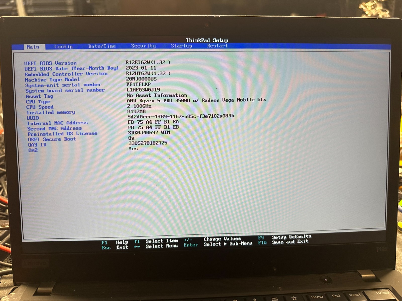 Lenovo Thinkpad T495 AMD Ryzen 5 Pro 3500u Radeon Vega GFX Motherboard 02DM034 Processor product photo 3