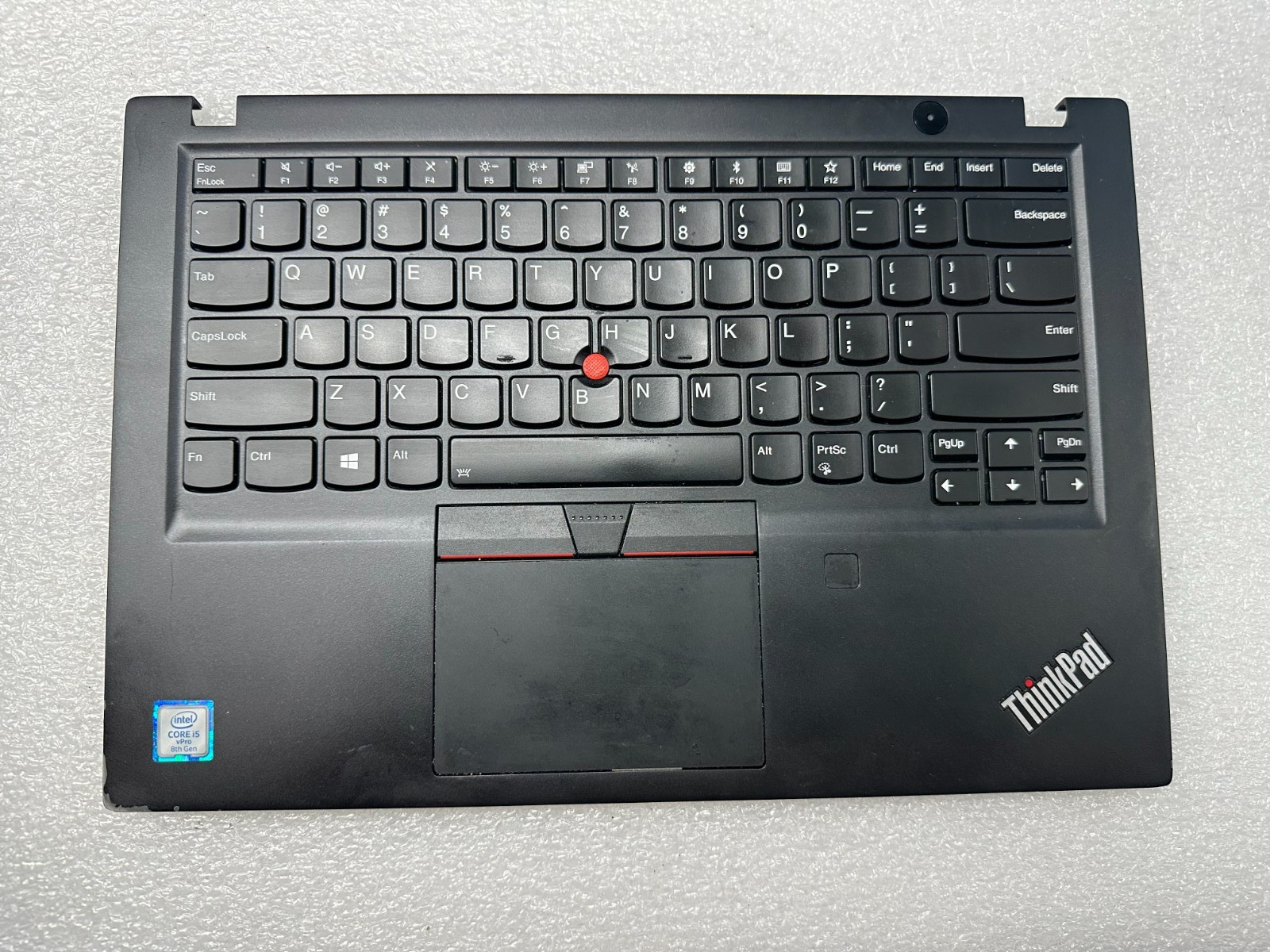Lenovo Thinkpad T490s palmrest touch pad keyboard w power button 02HM280 Palmrest Keyboard Assembly product photo 1