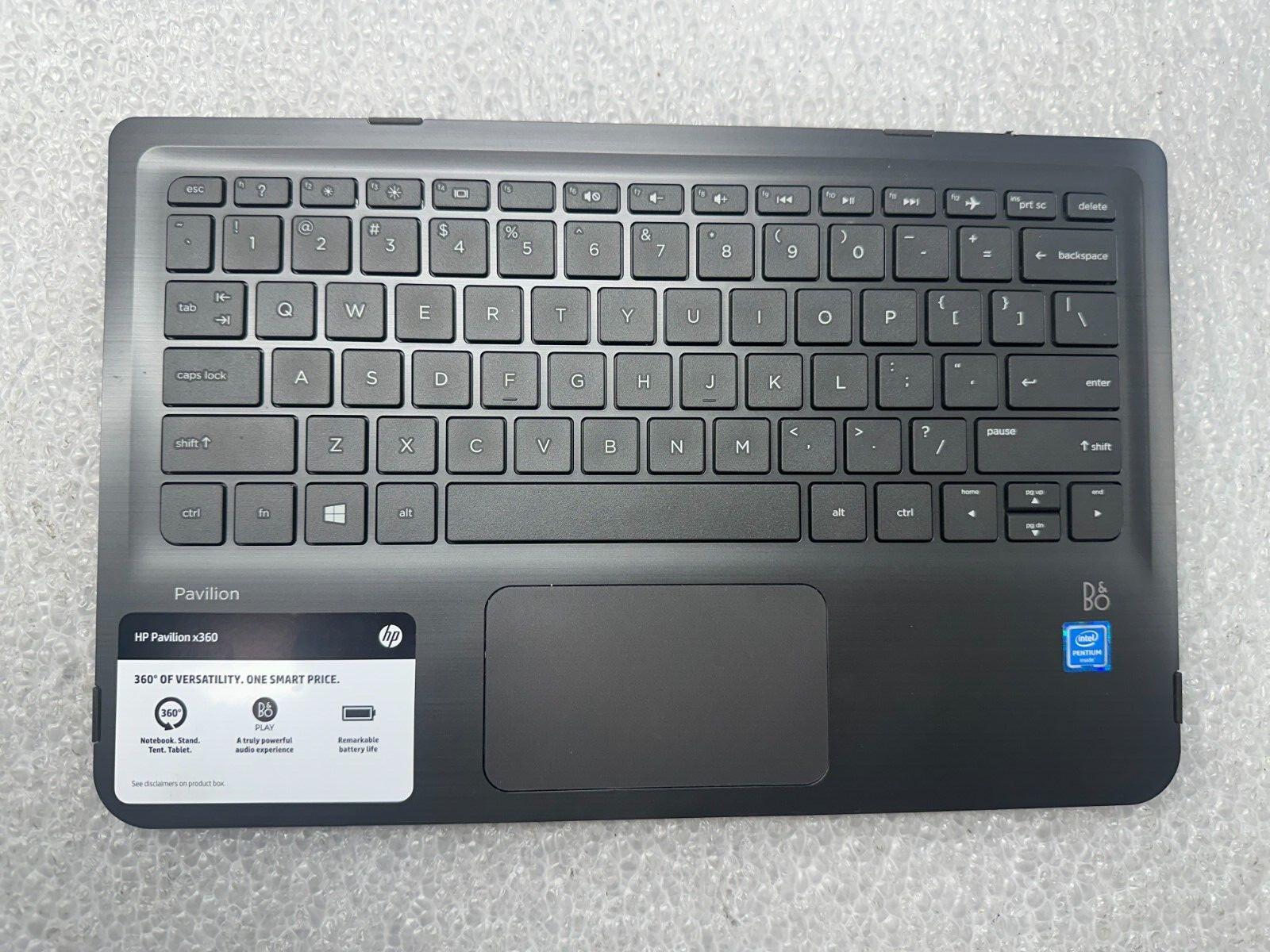 HP 11-K120nr 11in palmrest touch pad keyboard 809543-001 Palmrest Keyboard Assembly product photo 1