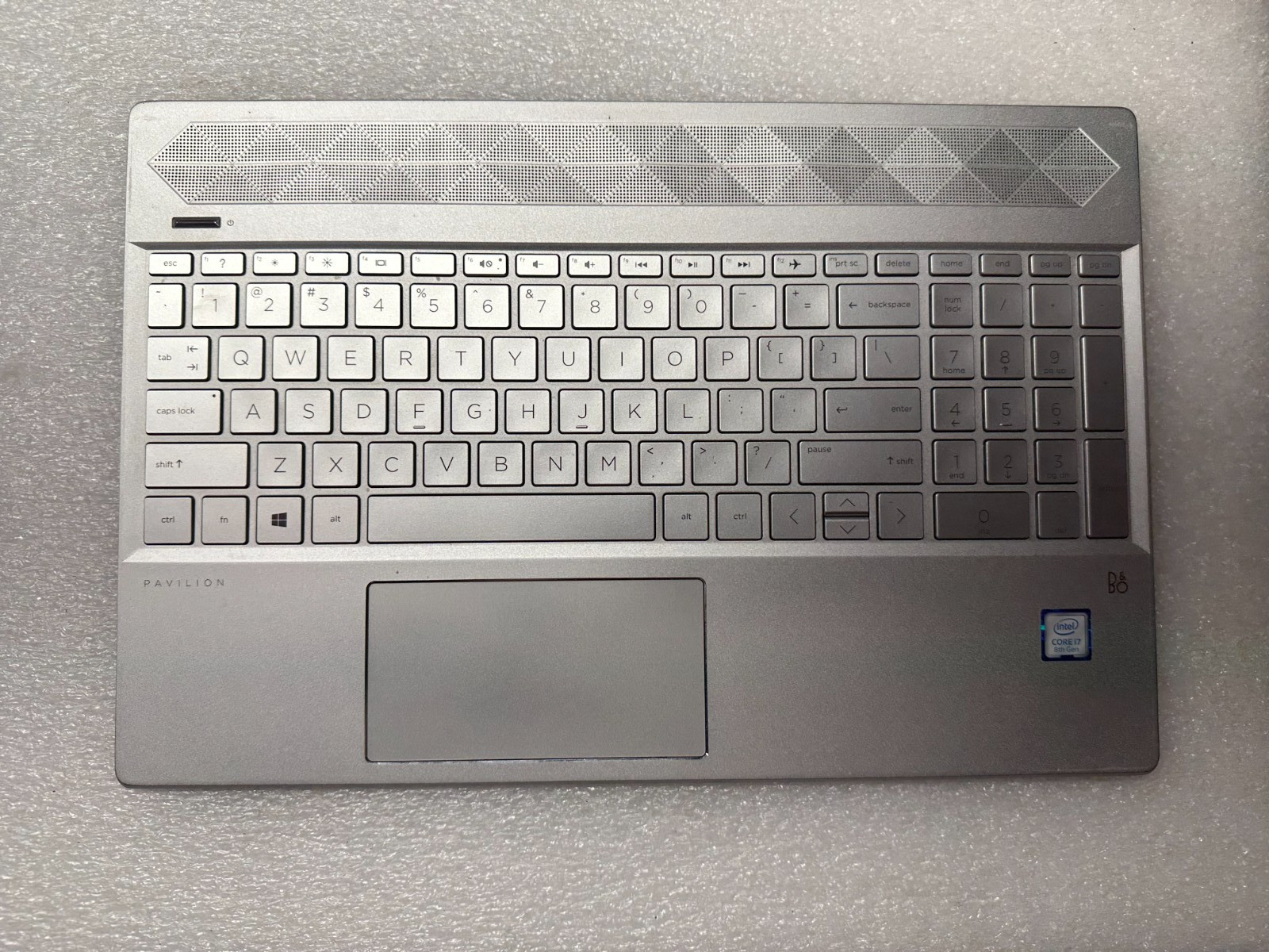 HP 15t-cs200 palmrest touch pad keyboard L49391-001 Palmrest Keyboard Assembly product photo 1
