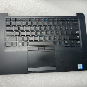 Dell Latitude 7490 palmrest touch pad keyboard fingerprint scanner FXP90 Palmrest Keyboard Assembly product photo 1