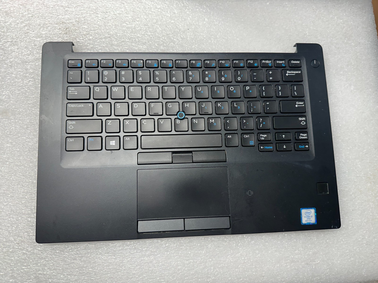 Dell Latitude 7490 palmrest touch pad keyboard fingerprint scanner FXP90 Palmrest Keyboard Assembly product photo 1