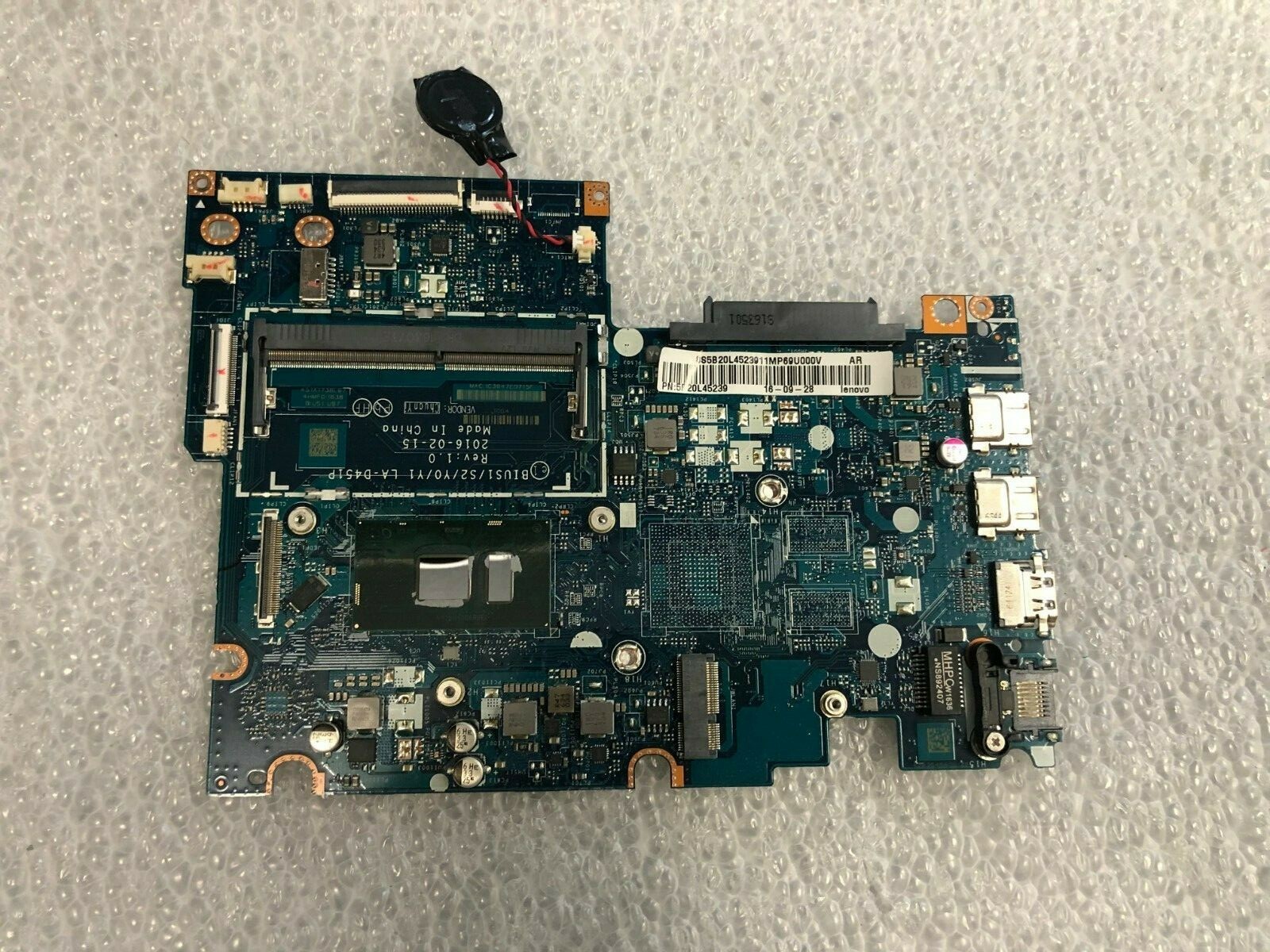 Lenovo Yoga 510-14ISK Laptop Motherboard I7-6500U 5B20L45239 product photo 1
