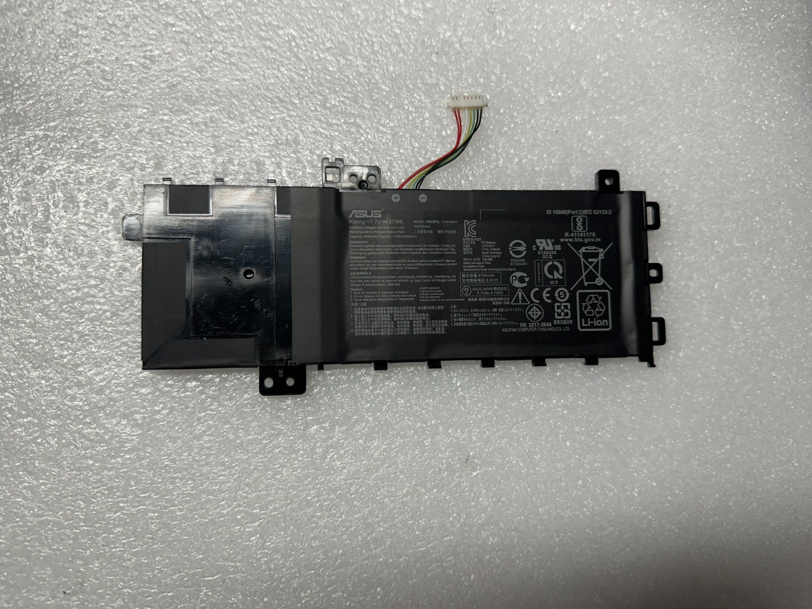 Lenovo ASUS F512J F512JA genuine original battery C21N1818-1 0B200-03190800 Laptop Battery product photo 1