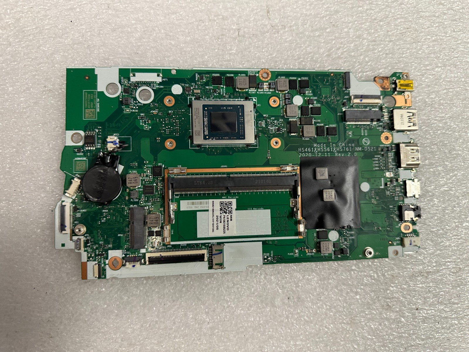 Lenovo Ideapad 3 15ALC6 AMD Ryzen 5 5500u Radeon Motherboard 5B21B85225 . Processor product photo 1