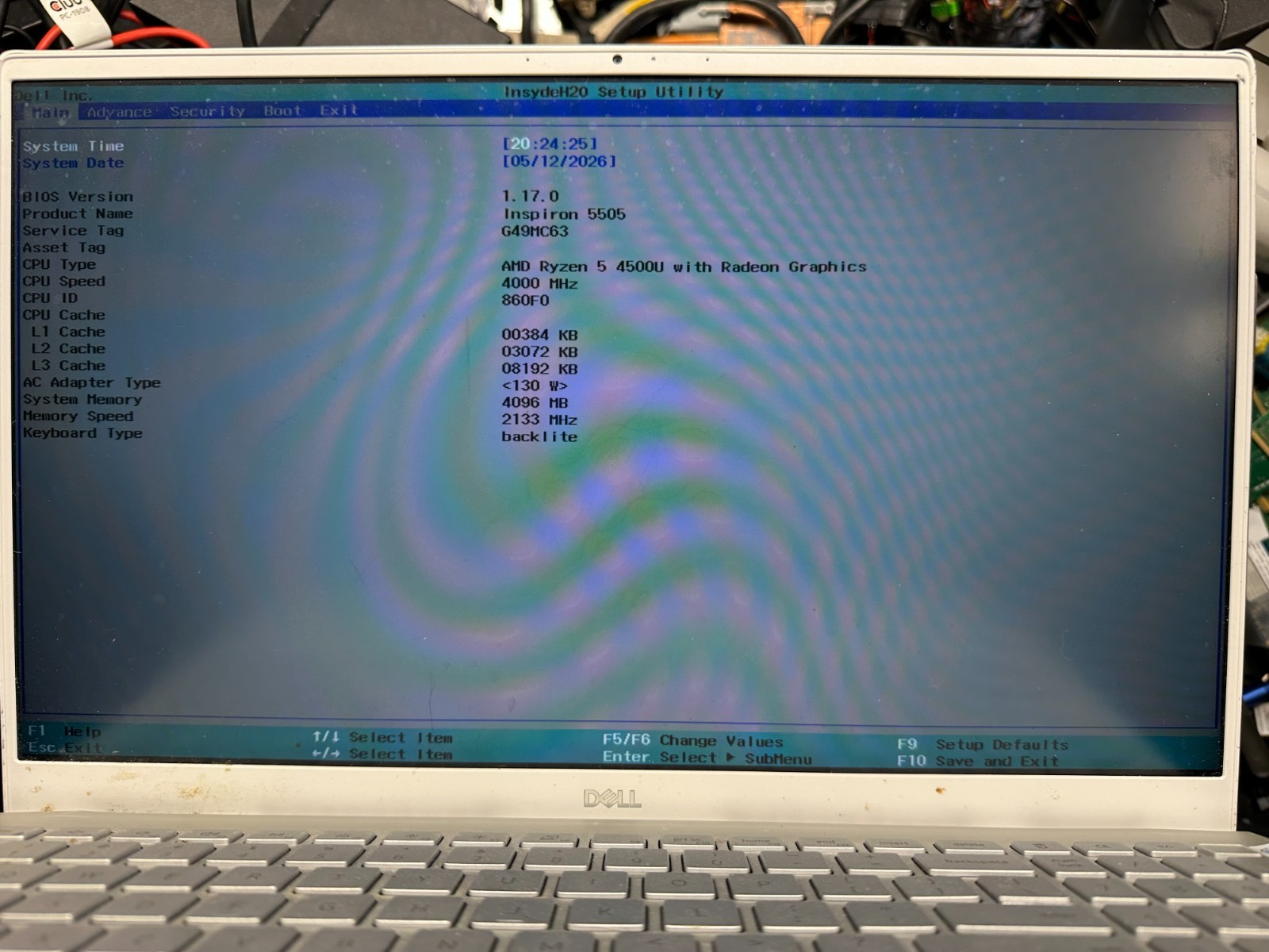 Dell Inspiron 5505 AMD Ryzen 5 4500u Radeon Motherboard YX59Y Processor product photo 3