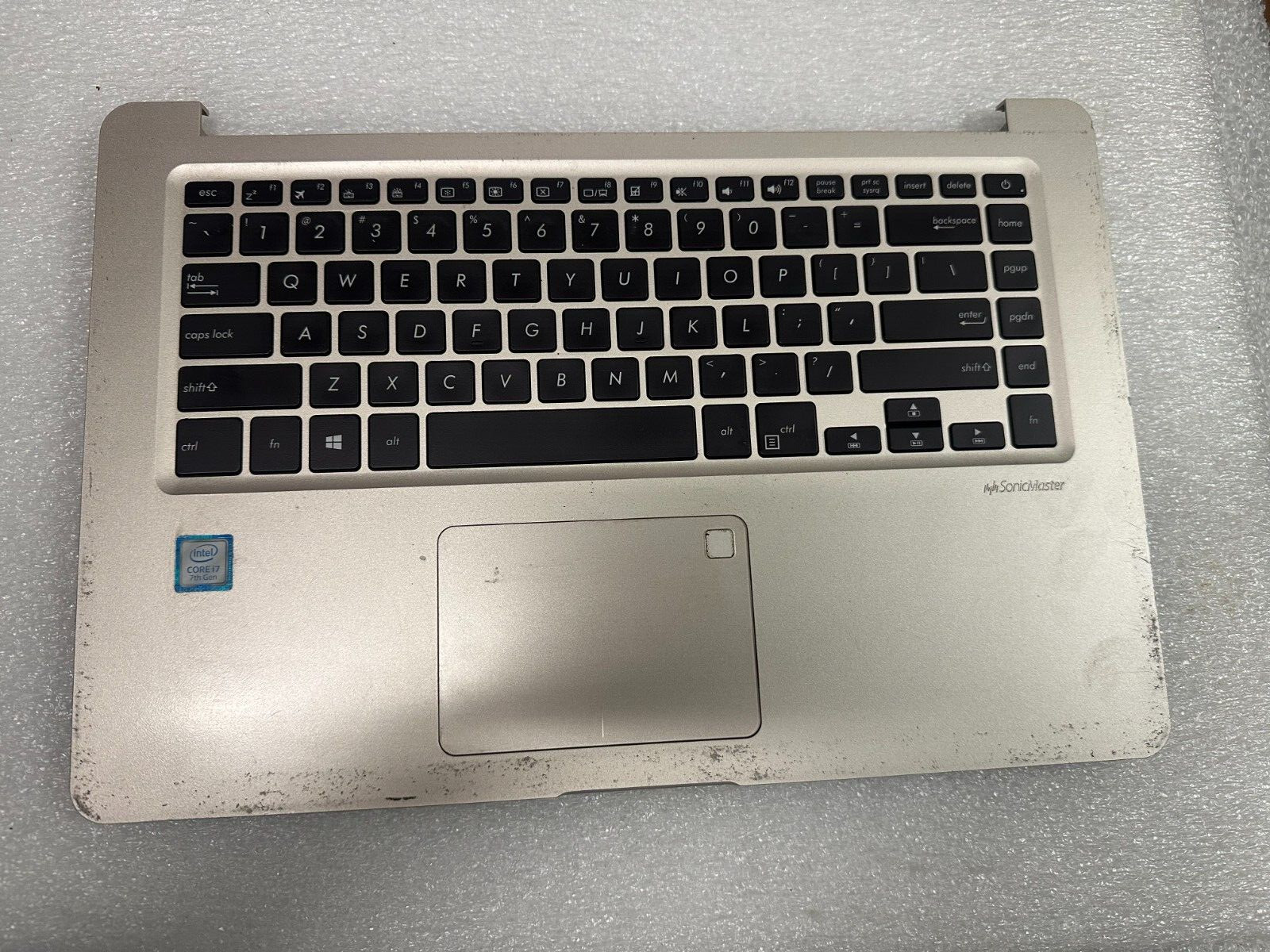 ASUS S510u S510ua palmrest touch pad keyboard read Palmrest Keyboard Assembly s510ua-db71 product photo 1