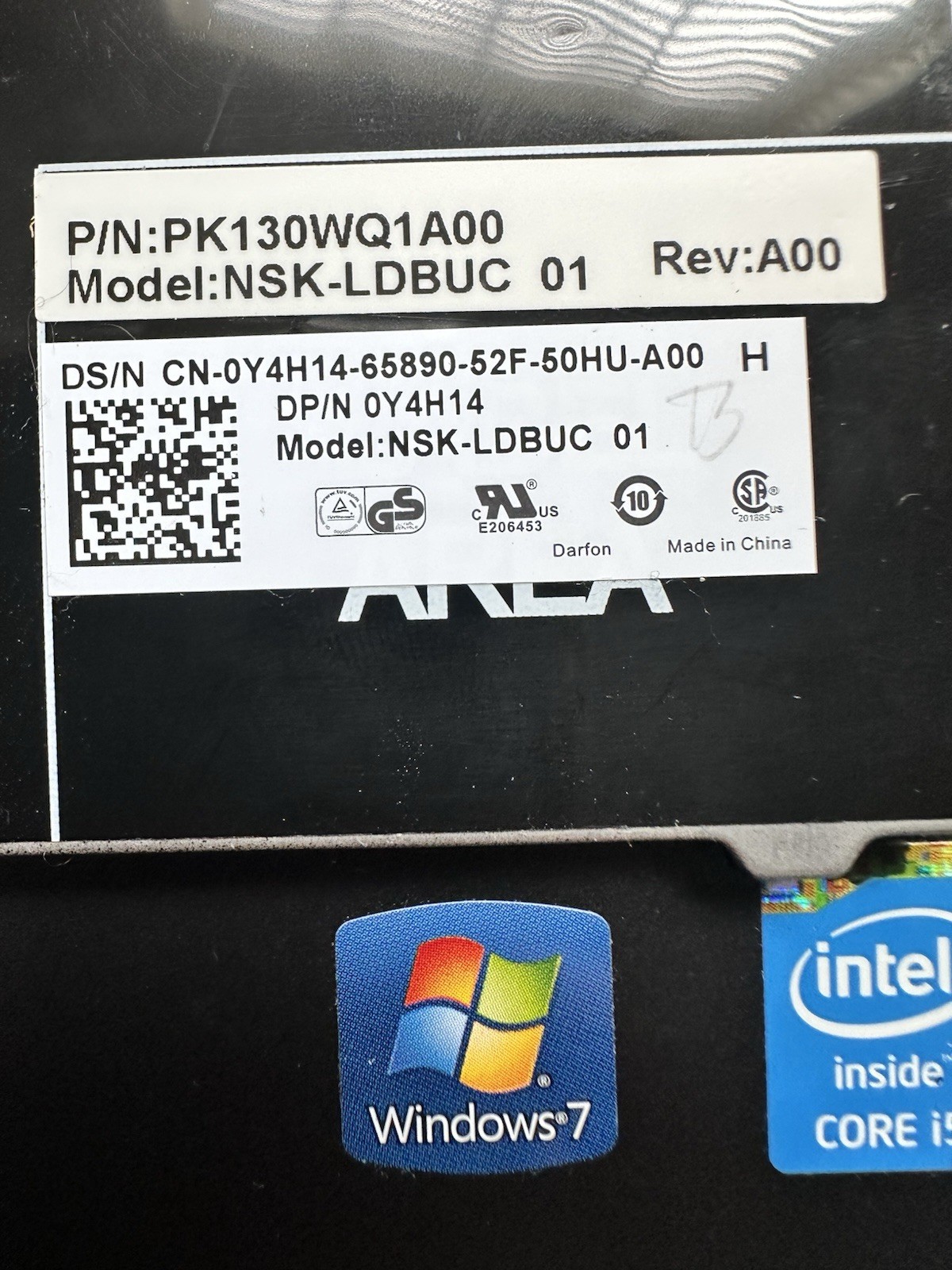 Dell Latitude E5440 Palmrest Keyboard Touchpad A133D9, Y4H14, Black Palmrest Keyboard Assembly product photo 4