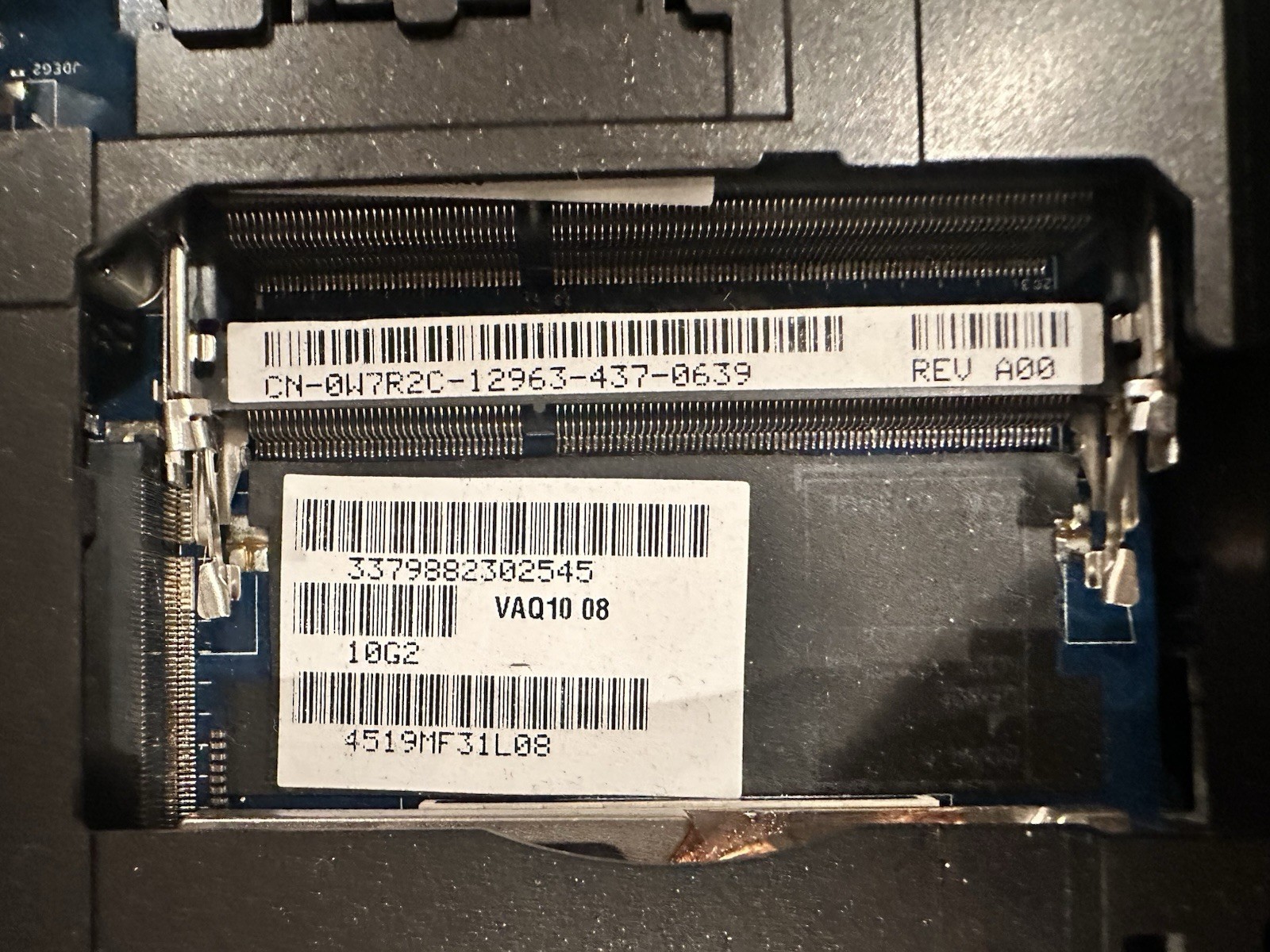 DELL PRECISION M4800 Motherboard Intel i7-4800MQ 2.7GHz, W7R2C, SR15L, 5FXT3 Processor product photo 3