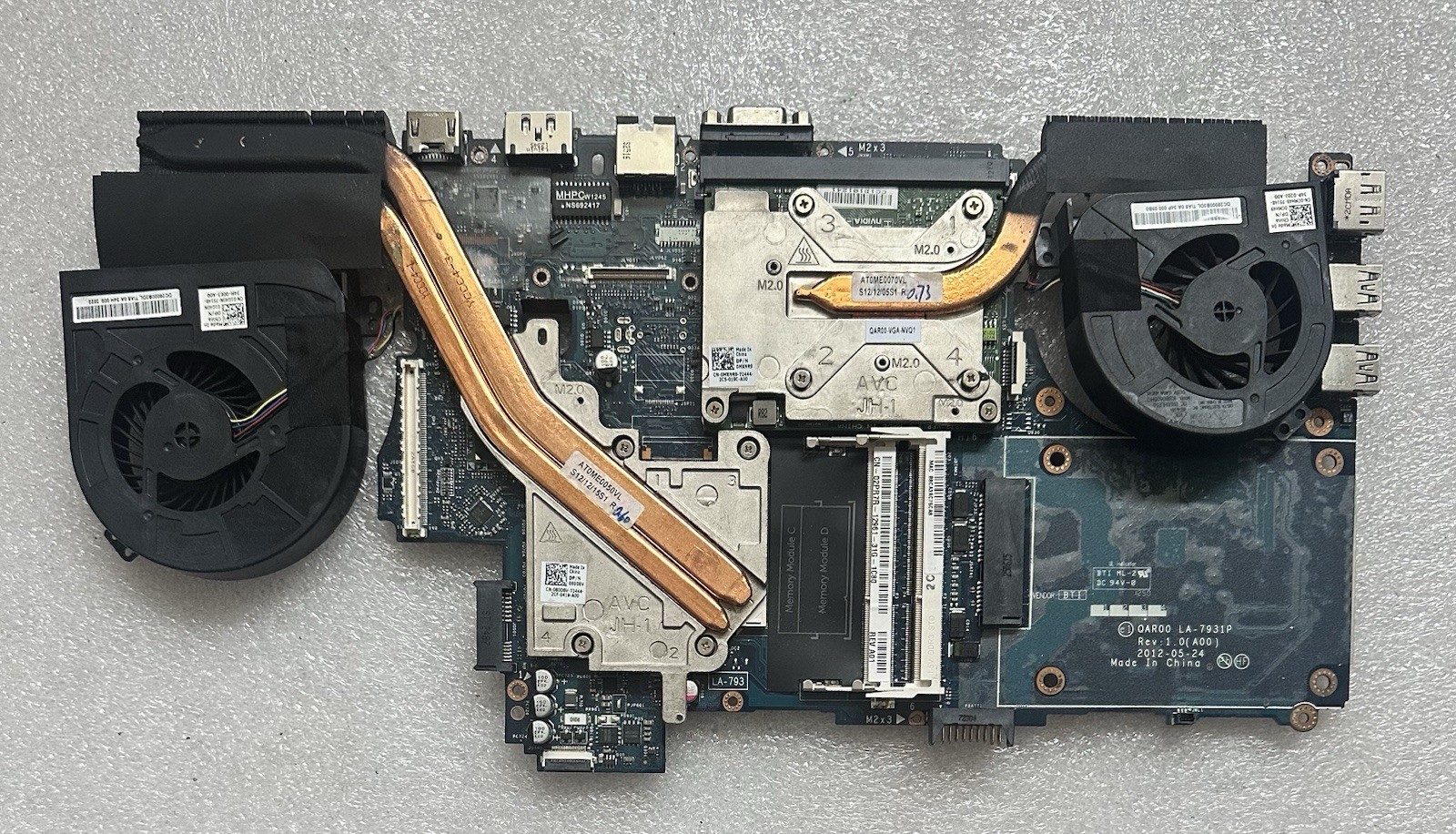 Dell Precision M4700 Intel i7-3740QM @2.70GHz Motherboard 2PR7R, SR0UV, KKVMC Processor product photo 1