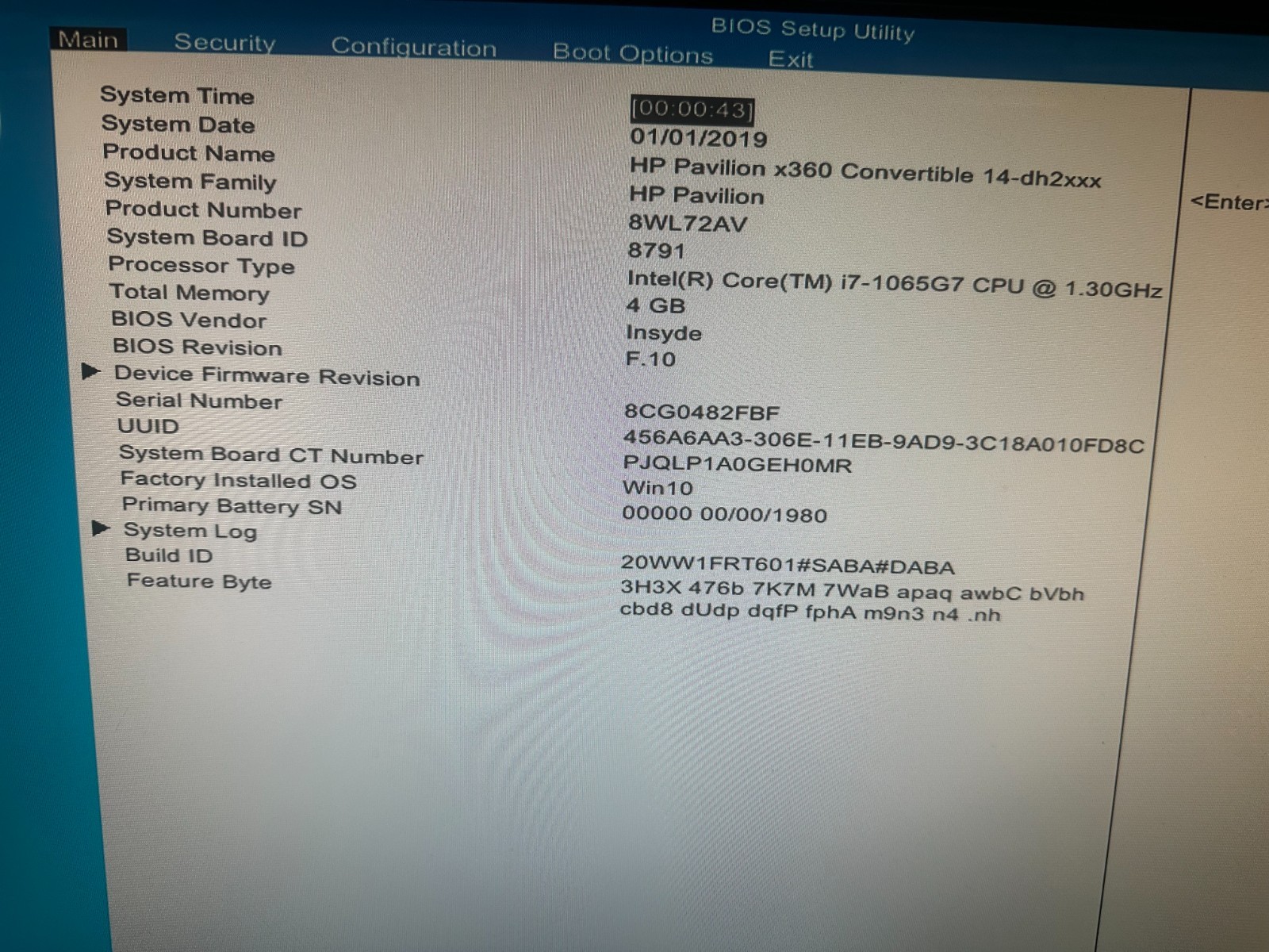HP Pavilion x360 Convertible 14t-dh200 i7-1065g7 Motherboard L87922-601 product photo 3