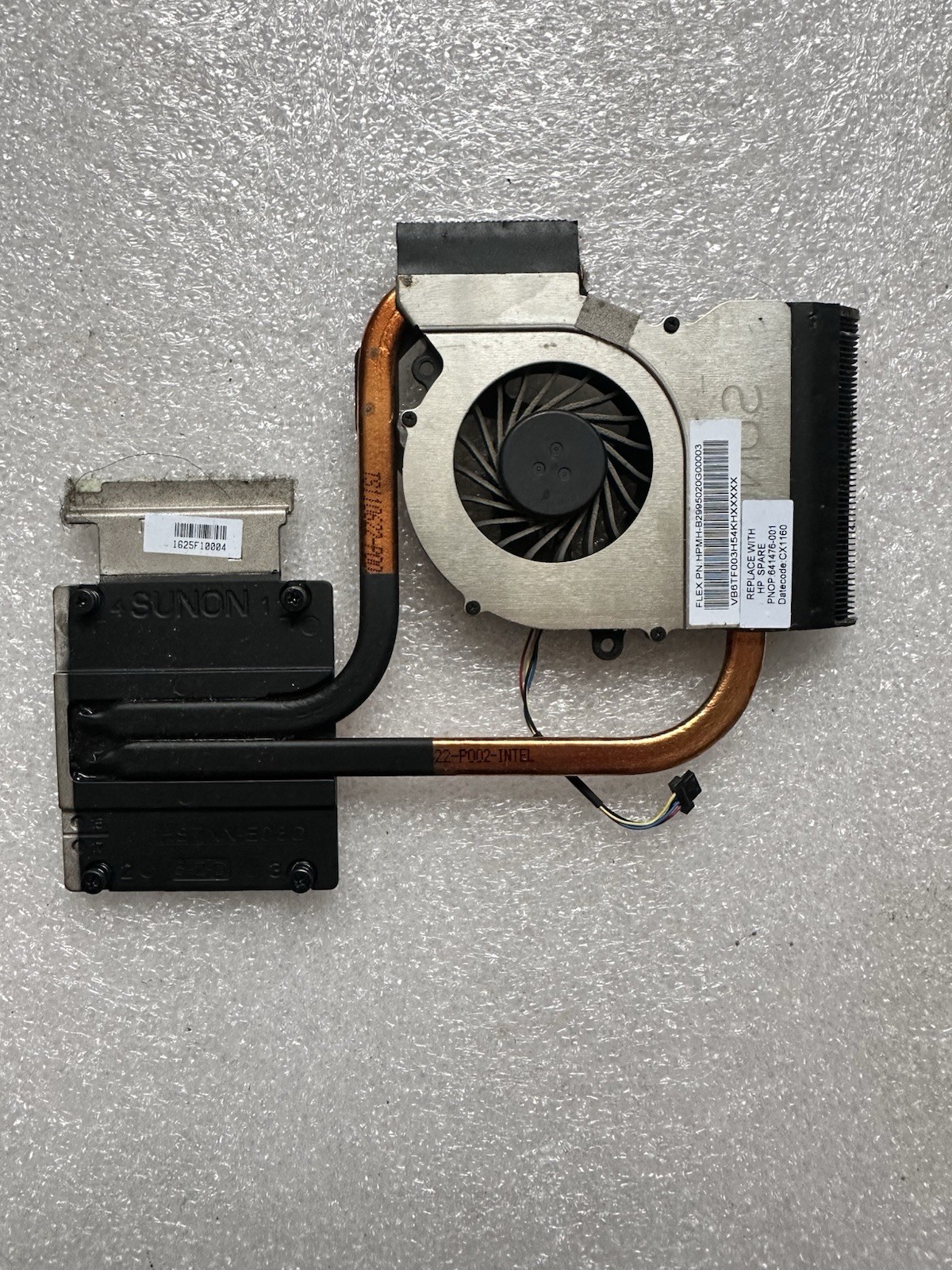 HP Pavilion DV6-6000 DV6-6121he Cooling Fan + Heatsink 641476-001 Processor product photo 1