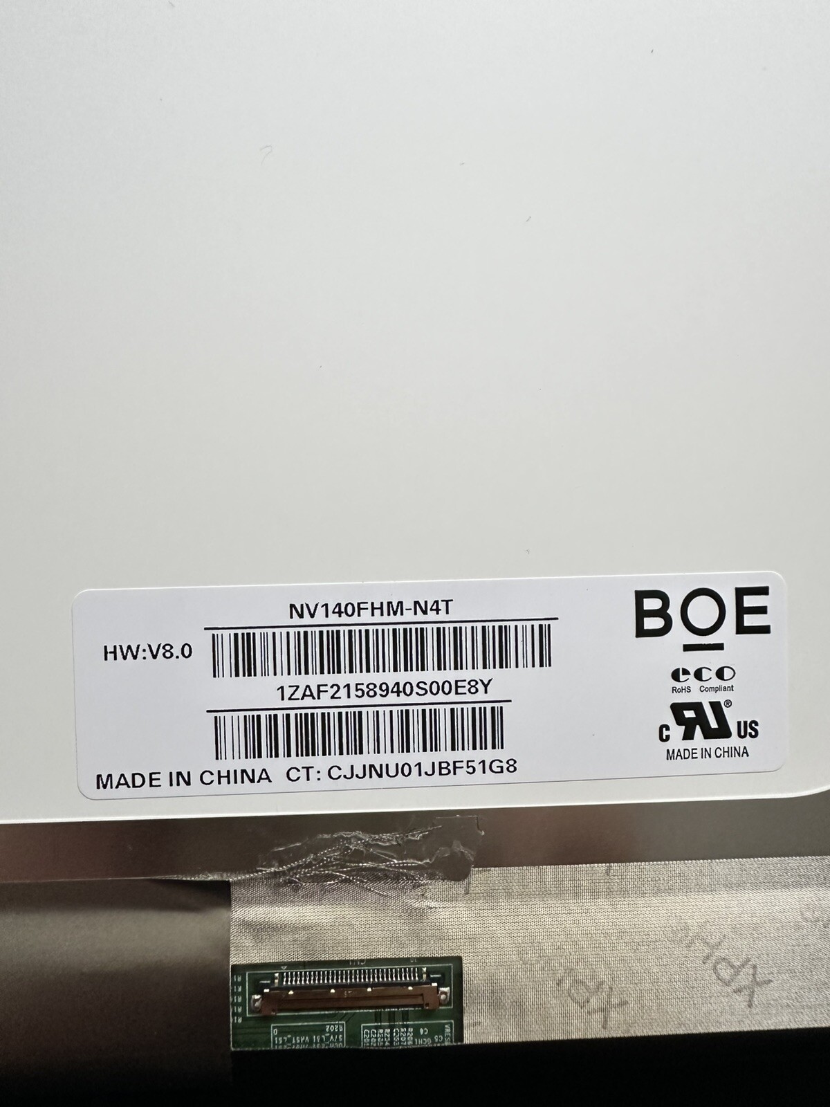BOE 14” Matte Laptop LCD Screen NV140FHM-N4T Display Panel Laptop Screen product photo 3
