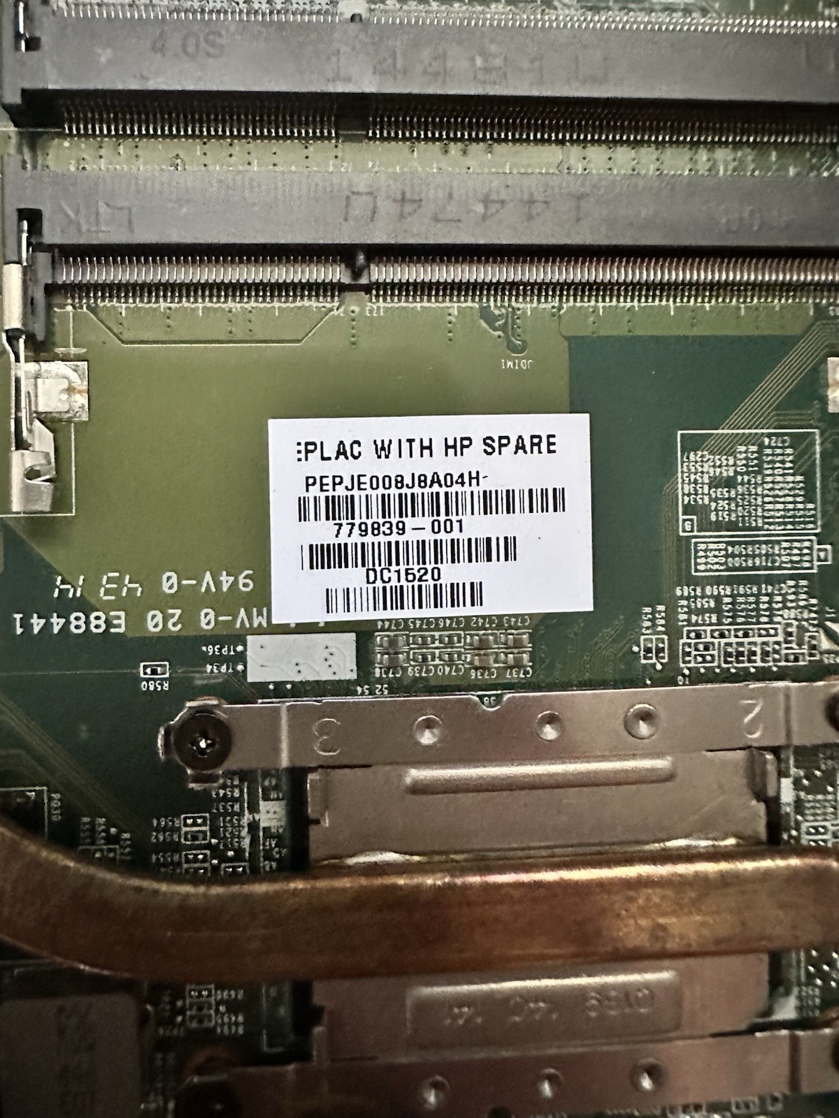 HP 15t-p000 Intel Core i3-4005u 1.70GHz Laptop Motherboard 779839-001 Processor product photo 3